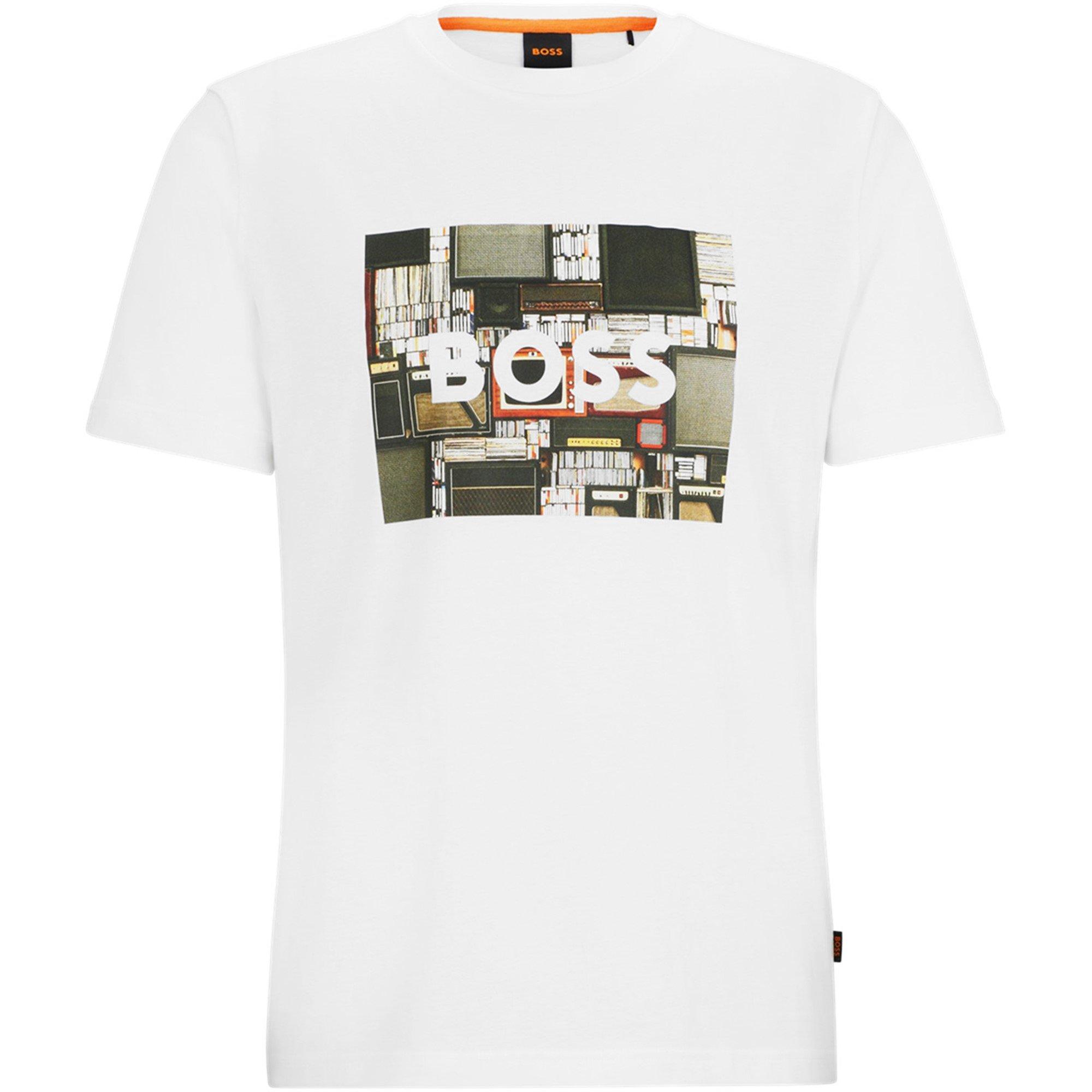 Natural - Boss - Men's HBO Teeheavy Regular Fit T-Shirt - 5