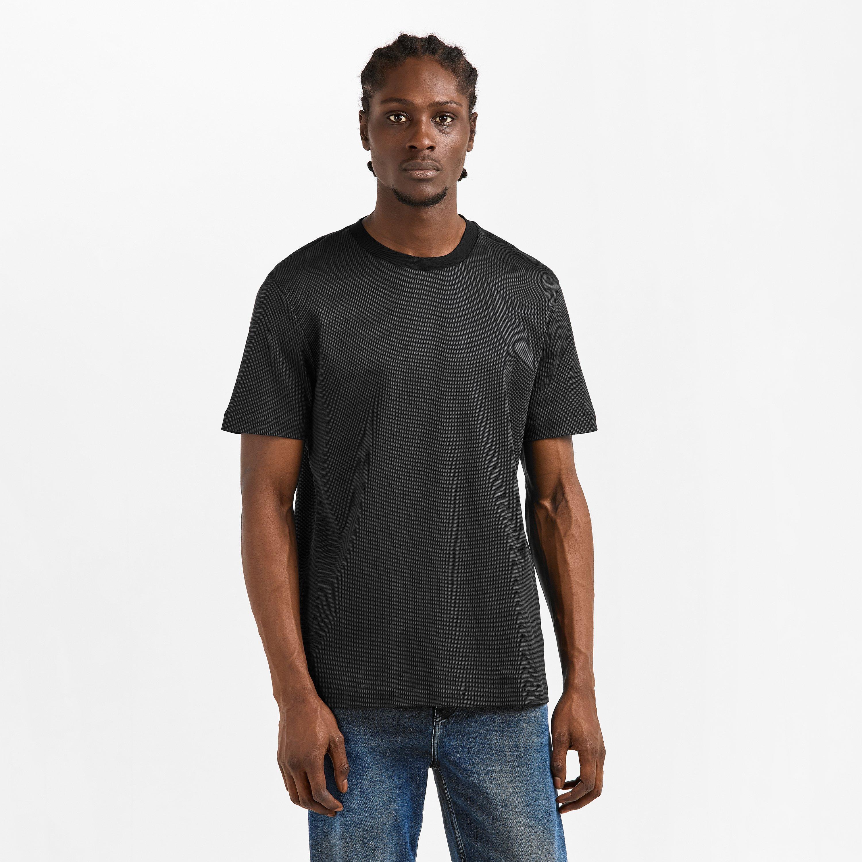 Black - Boss - Men's Tiburt Cotton T-Shirt - 3