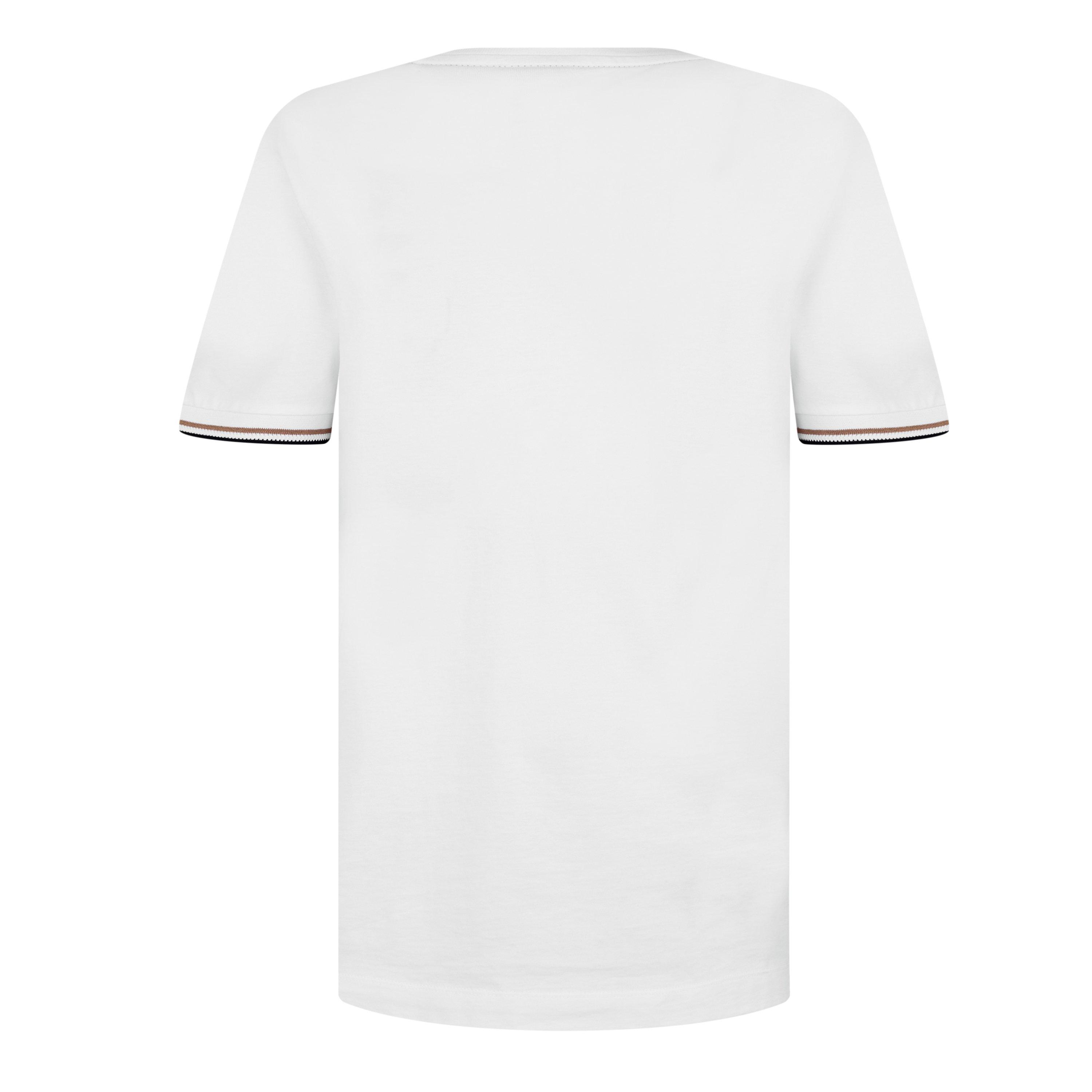 White 100 - Boss - Men's HBB Thompson 04 Premium Cotton T-Shirt - 2