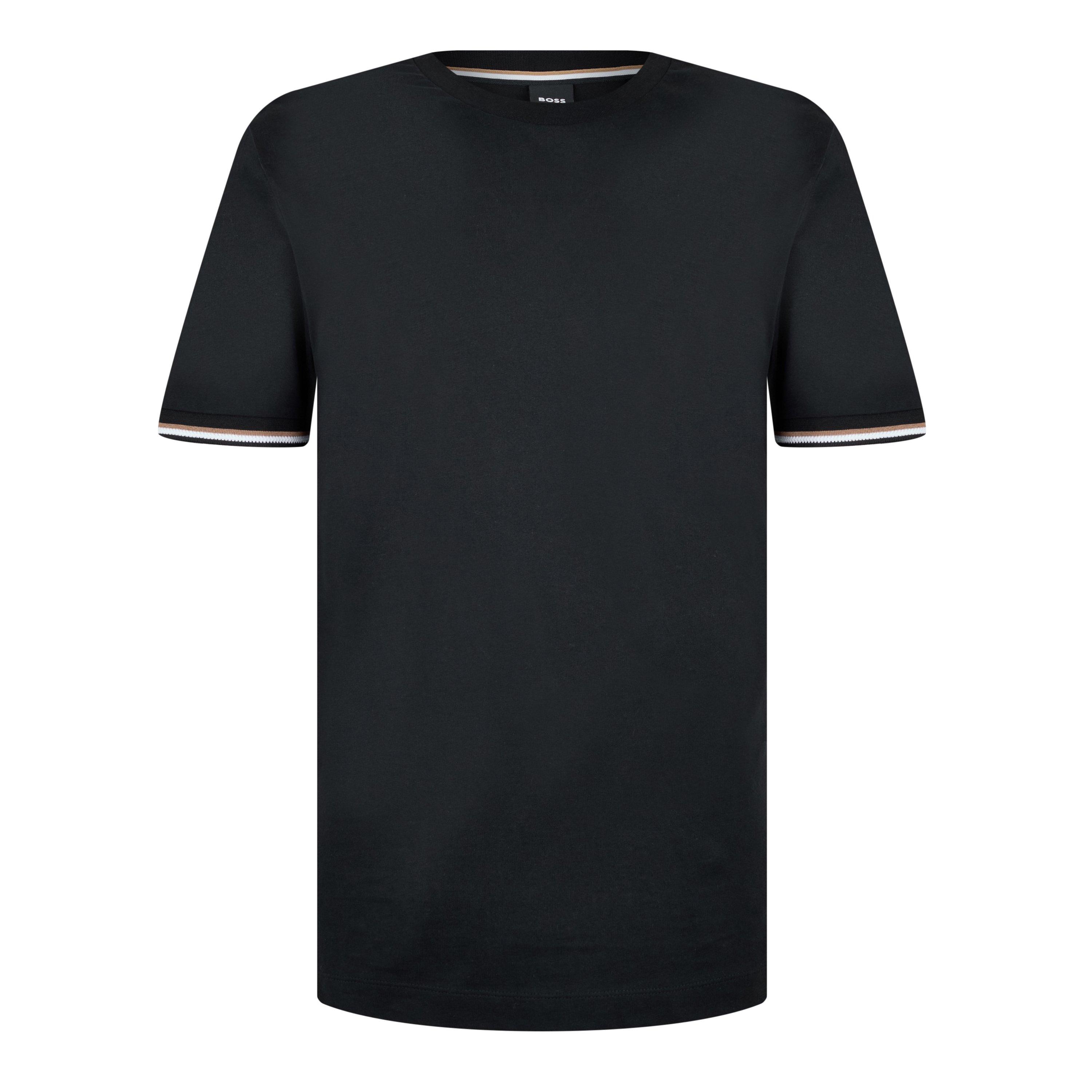 Boss Men's Hbb Thompson 04 Premium Cotton T-Shirt - Black 001 - Small