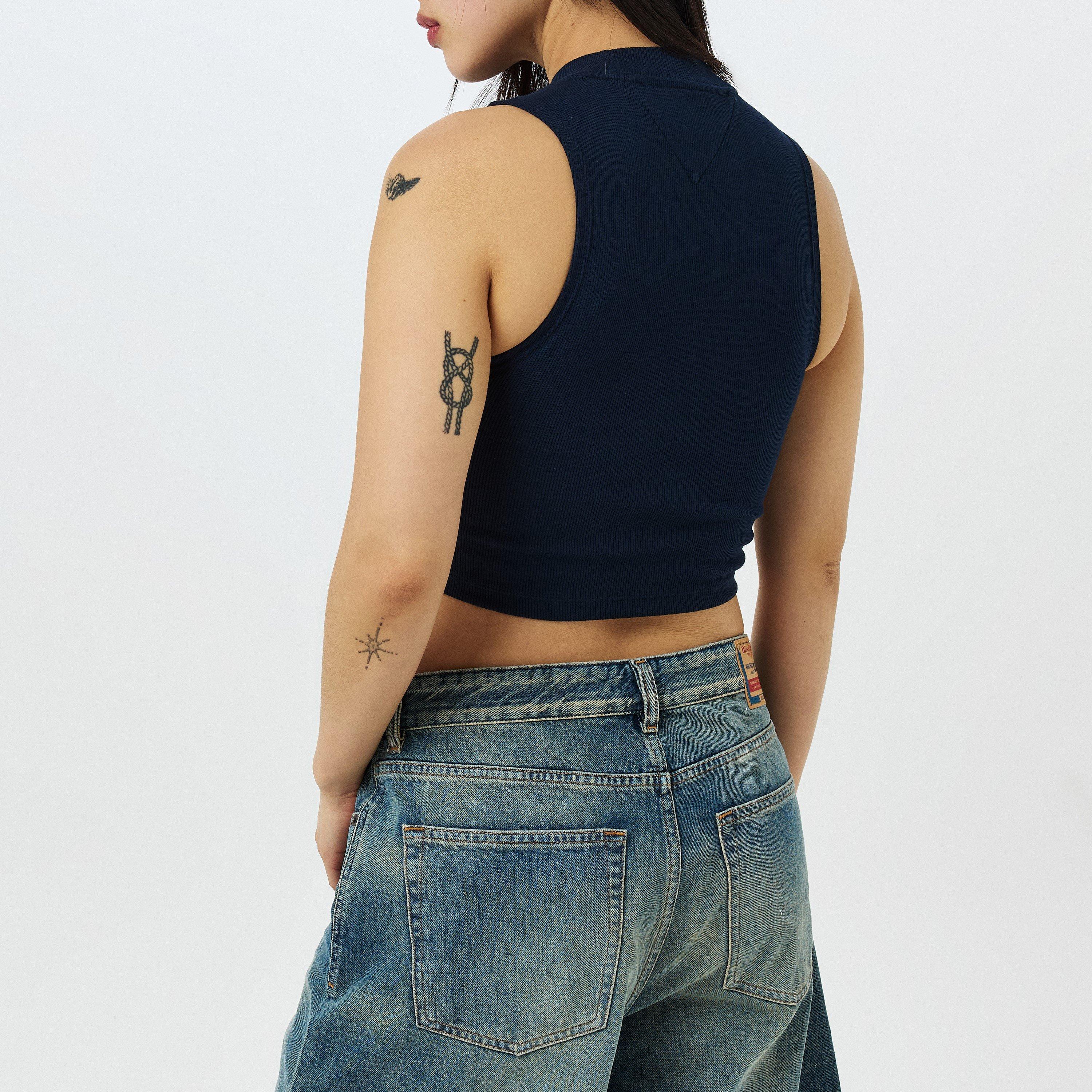 Dunkle Nacht Marineblau - Tommy Jeans - Women's Archive Vest - 4