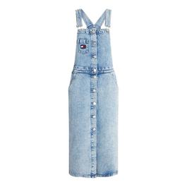 Tommy Jeans Dungaree Midi Dress