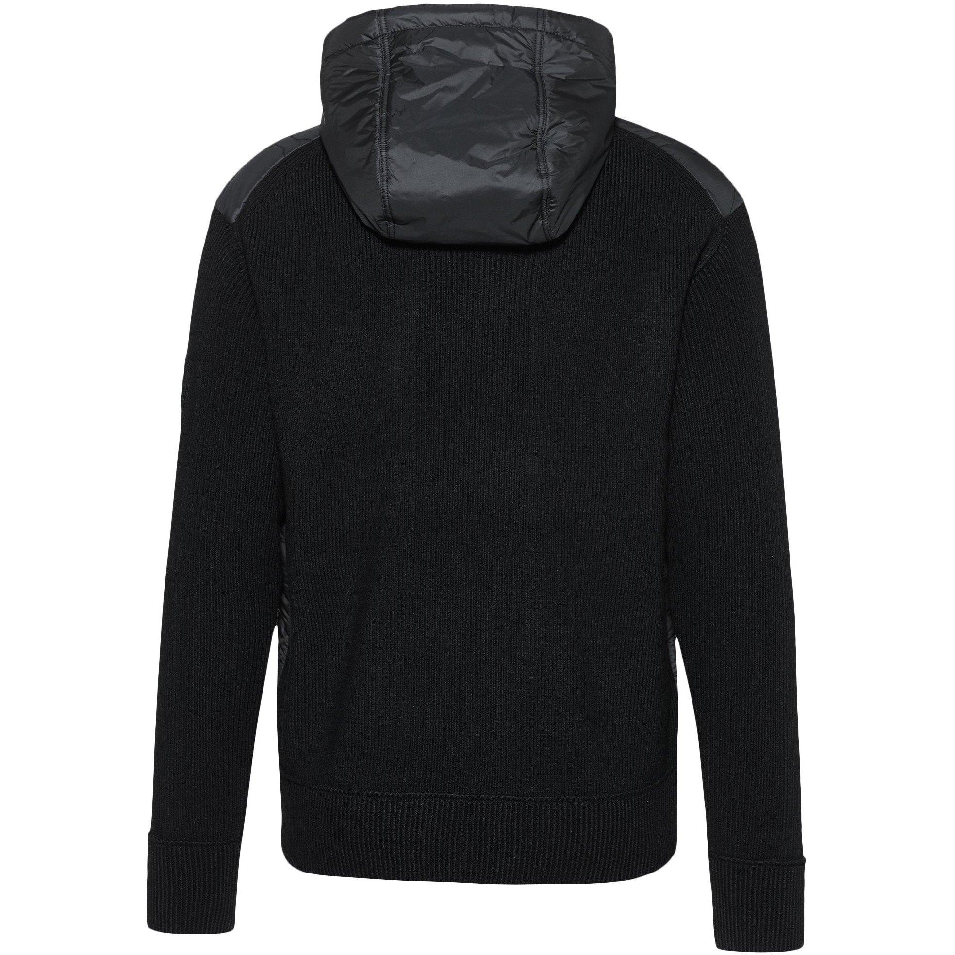 Black - Boss - Men's Kaflero Wool Hooded Long Sleeve Quilted Jacket - 6