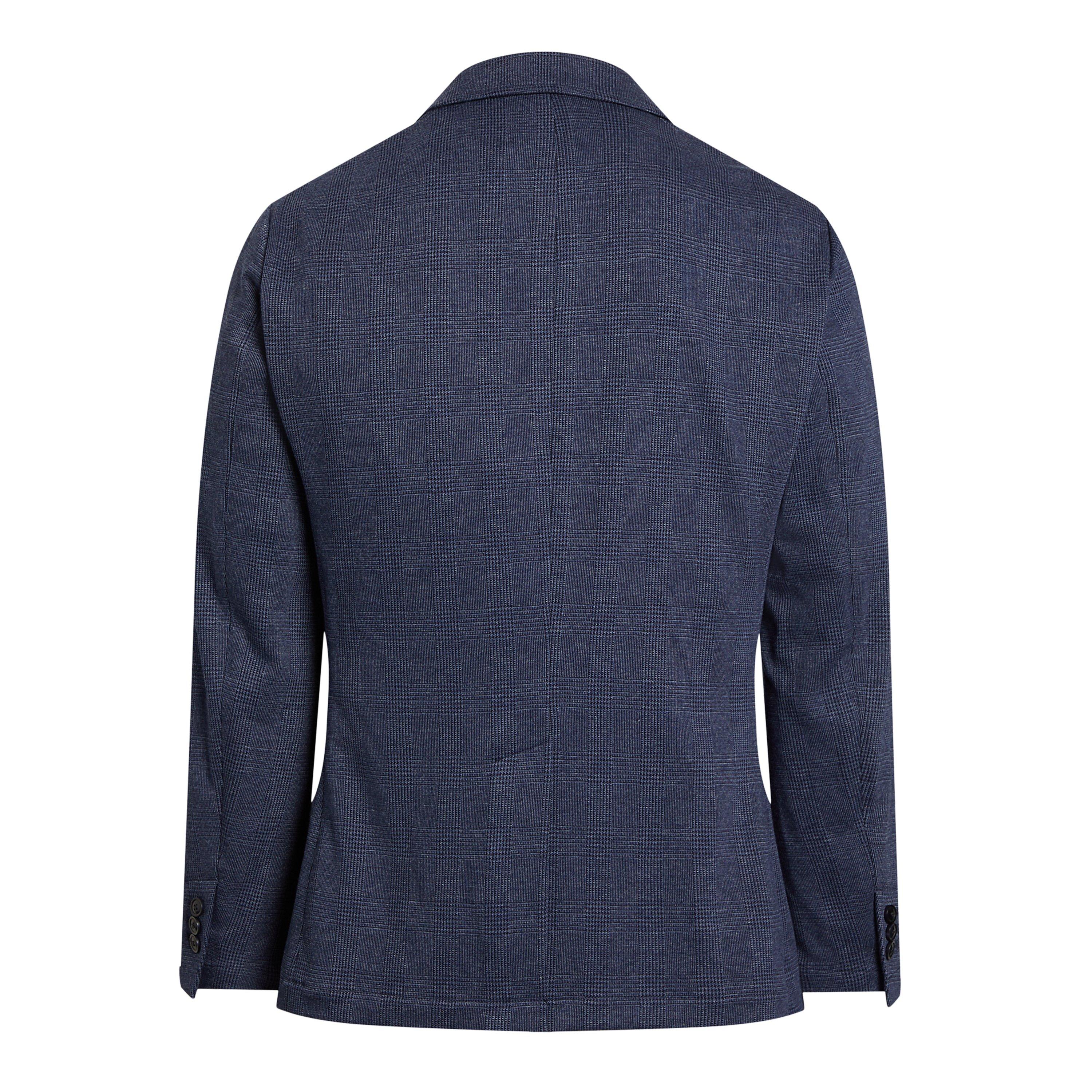 Navy Multi - Polo Ralph Lauren - Men's Glen Plaid Long Sleeve Standard Fit Blazer - 2