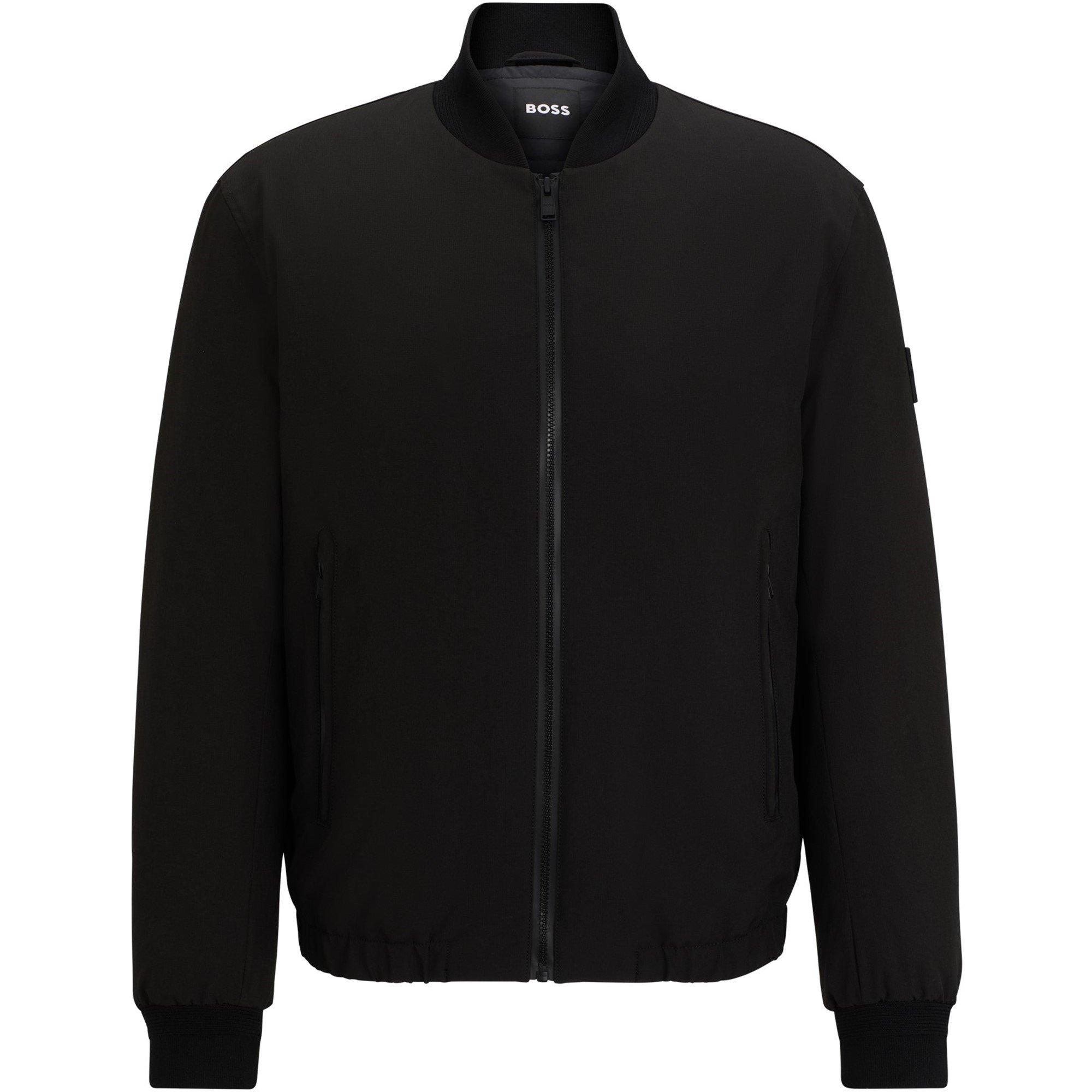 Black 001 - Boss - Men's P-Carbry Jacket Made with Organic Cotton - 1