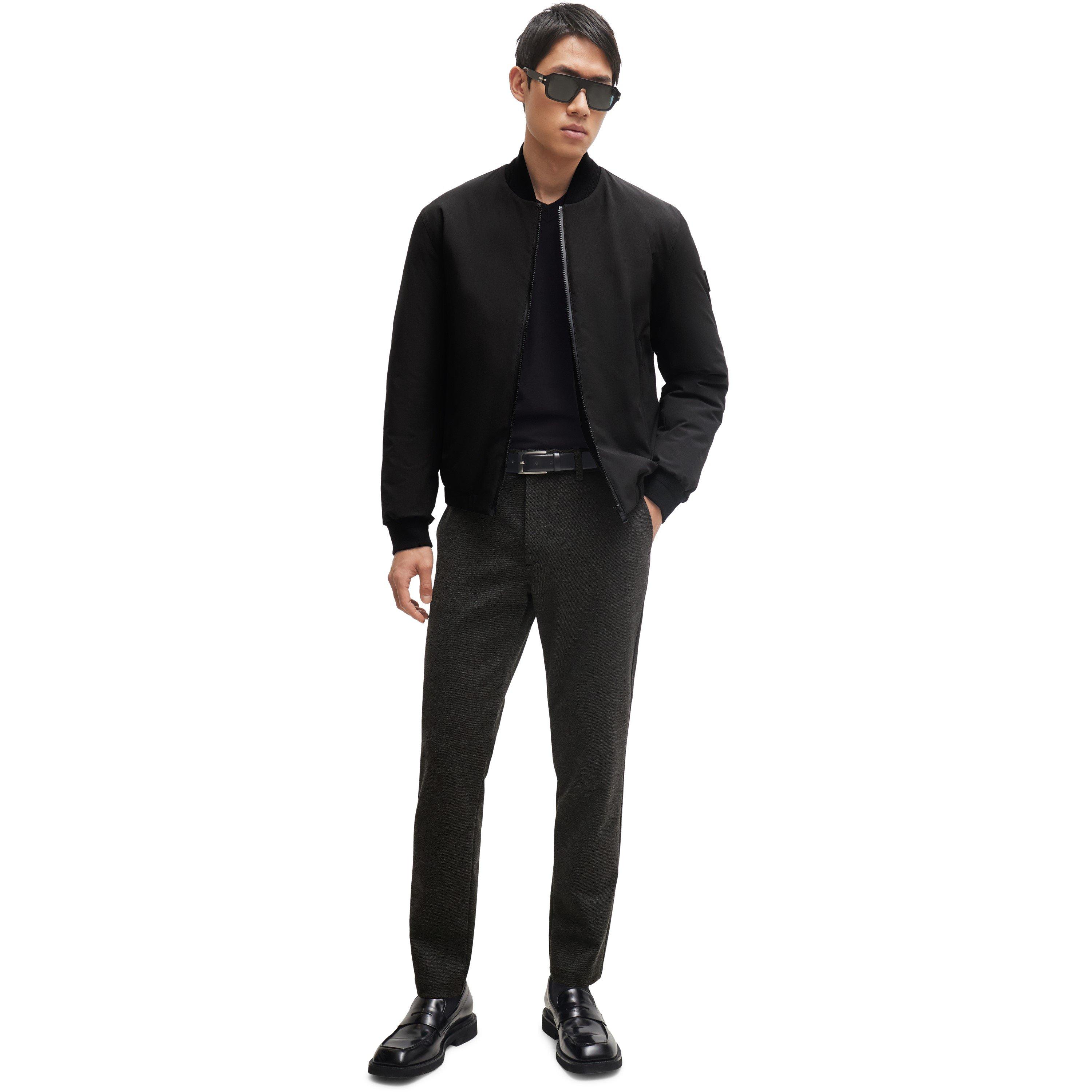Black 001 - Boss - Men's P-Carbry Jacket Made with Organic Cotton - 3