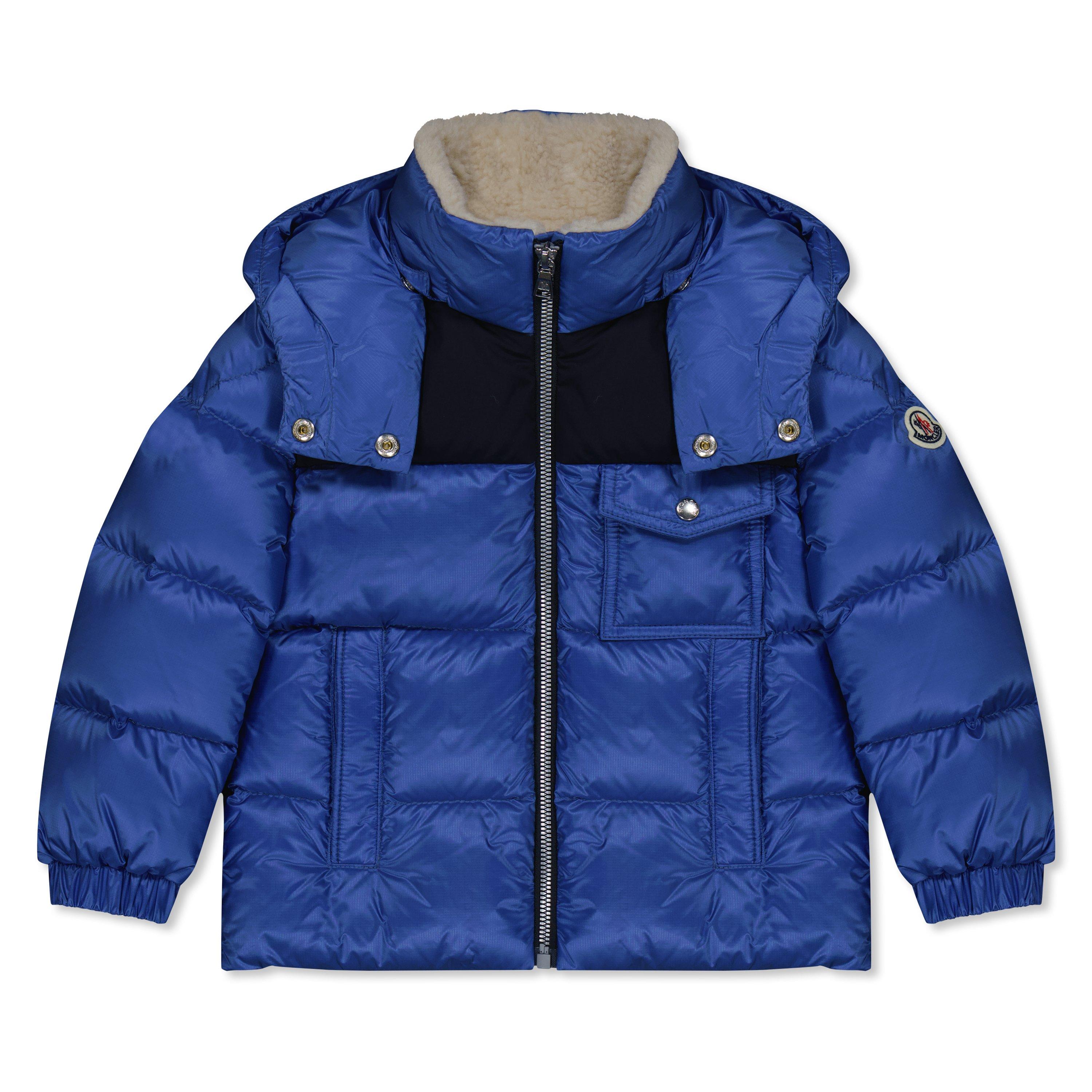 Blue 722 - Moncler - Kids' Eduard Down Detachable Hood Short Puffer Jacket - 1