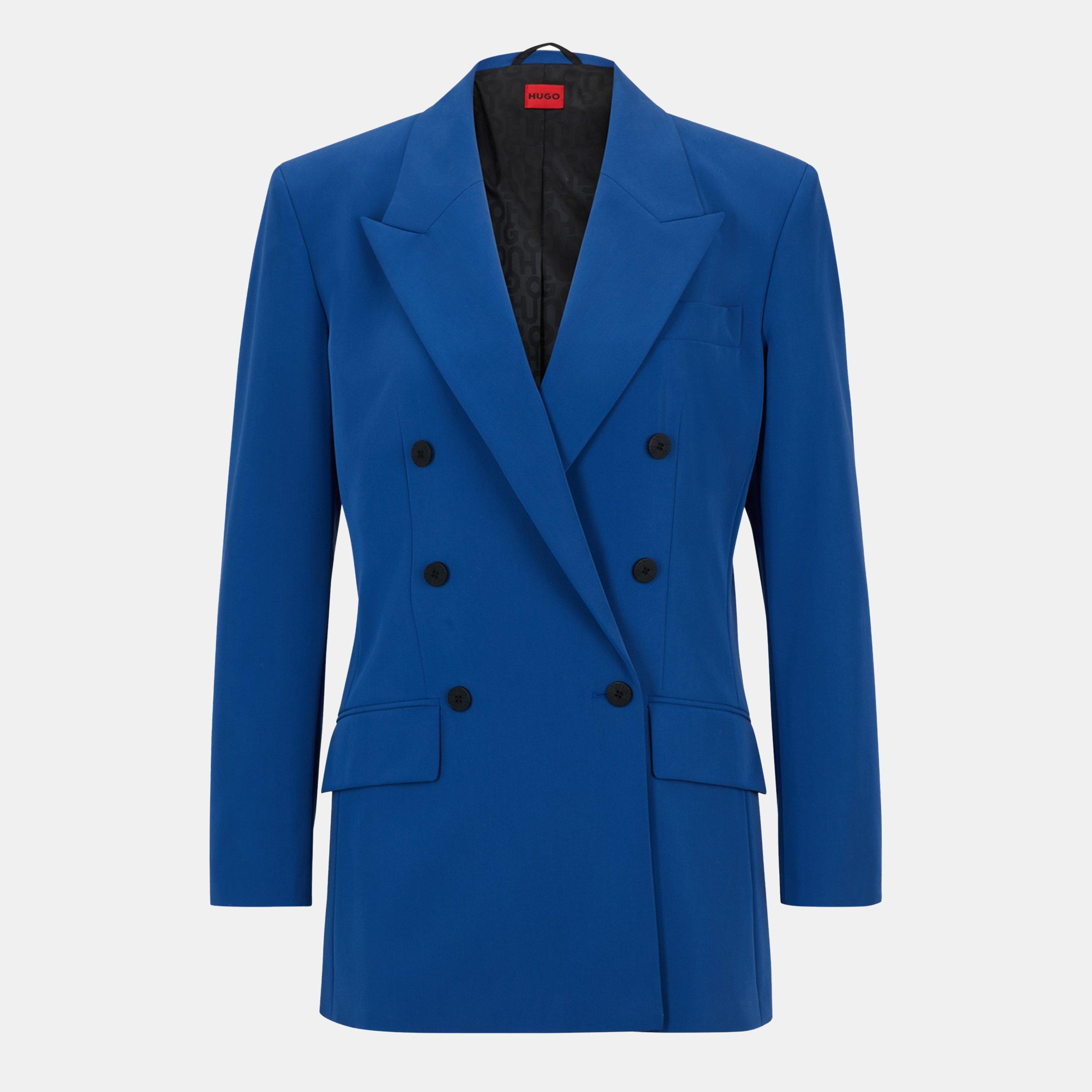 Med Blue - Hugo - Women's Amalisa Tailored Fit Blazer - 1