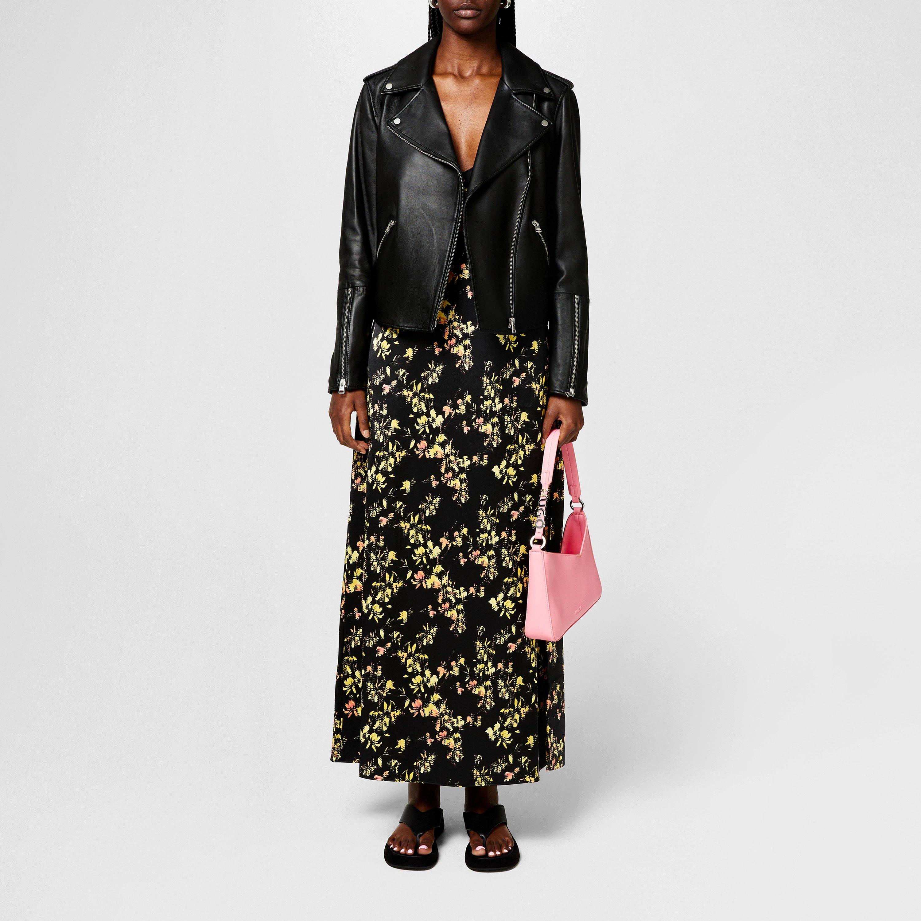 Black - Hugo - Women's Lujana Leather Jacket - 6