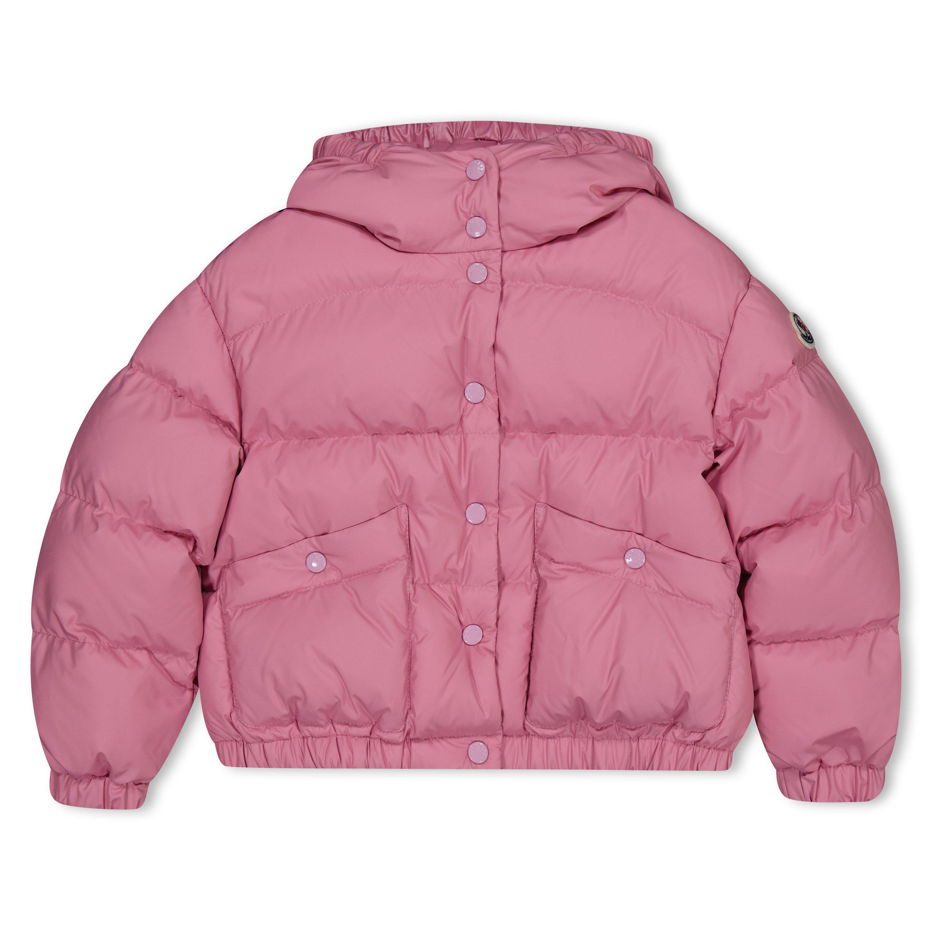 Pale Pink PPI - Moncler - Kids' Ebre Down Hooded Short Puffer Jacket - 1