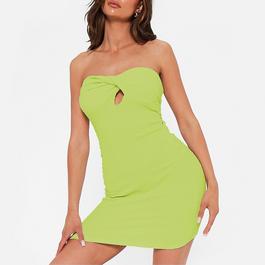 ISAWITFIRST Plisse Halterneck Mini Dress ISAWITFIRST Textured Twist Front Cut Out Bandeau Mini Dress