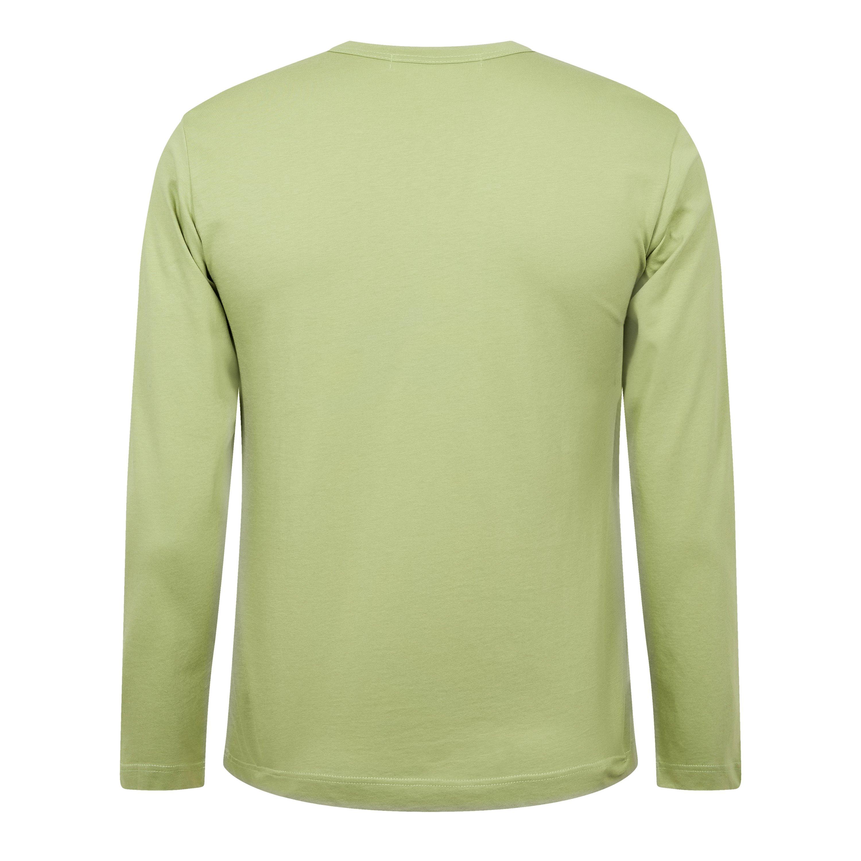 Khaki - Comme des Garcons Shirt - Men's Long-Sleeve Logo T-Shirt - 2