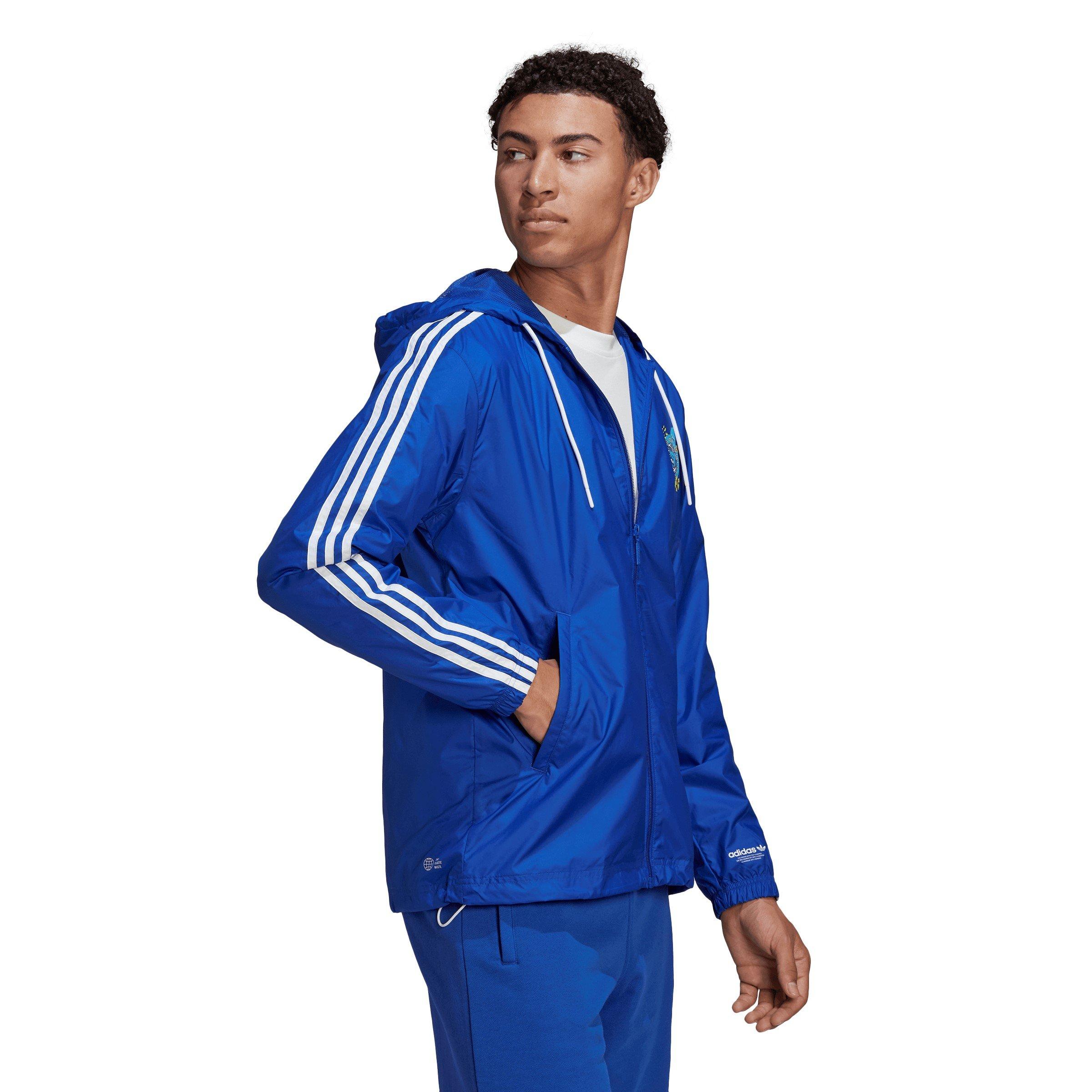 Vet Blauw - adidas Originals - Stoked Windbreaker - 4