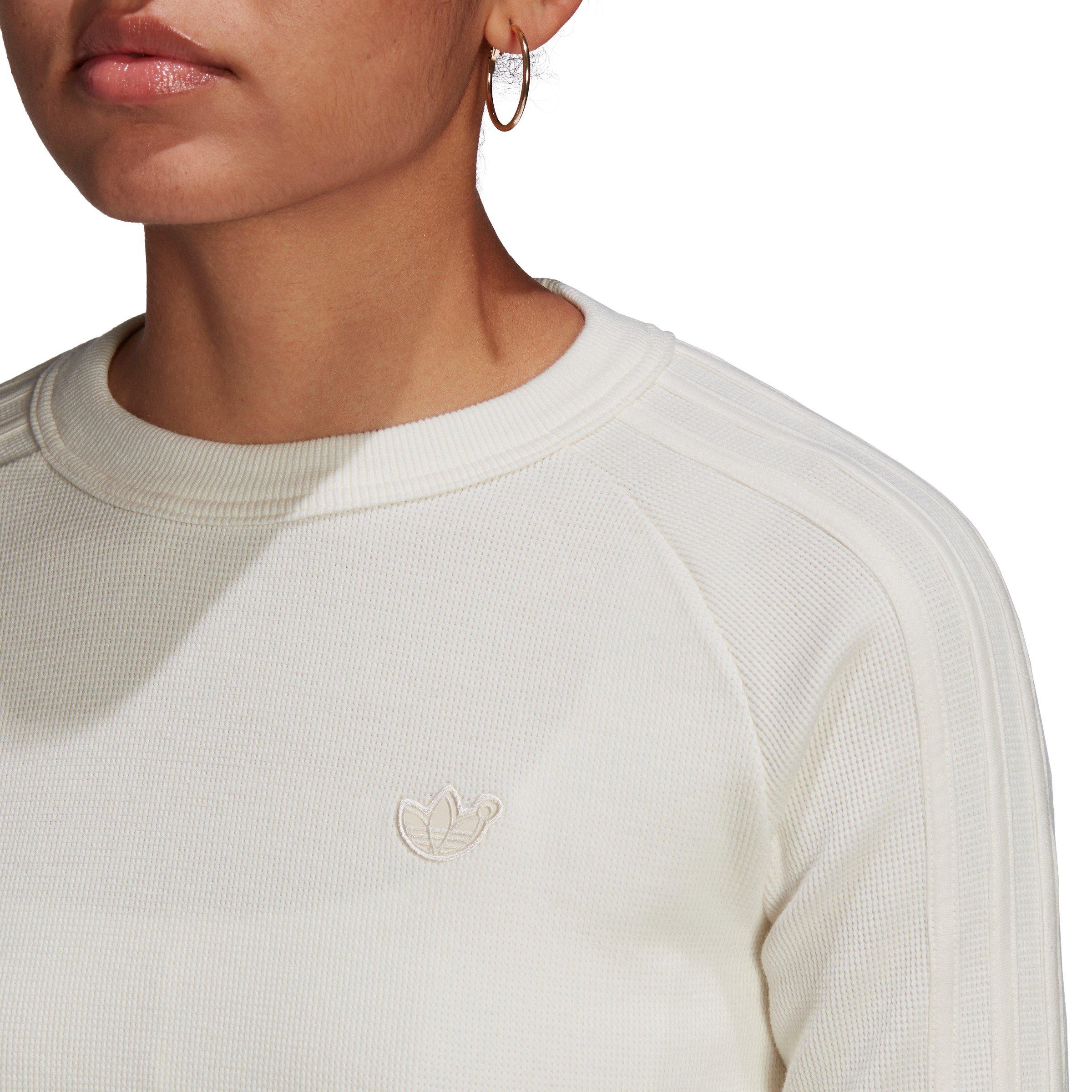 Chalk White - adidas Originals - Women's Waffle Long-Sleeve T-Shirt - 5