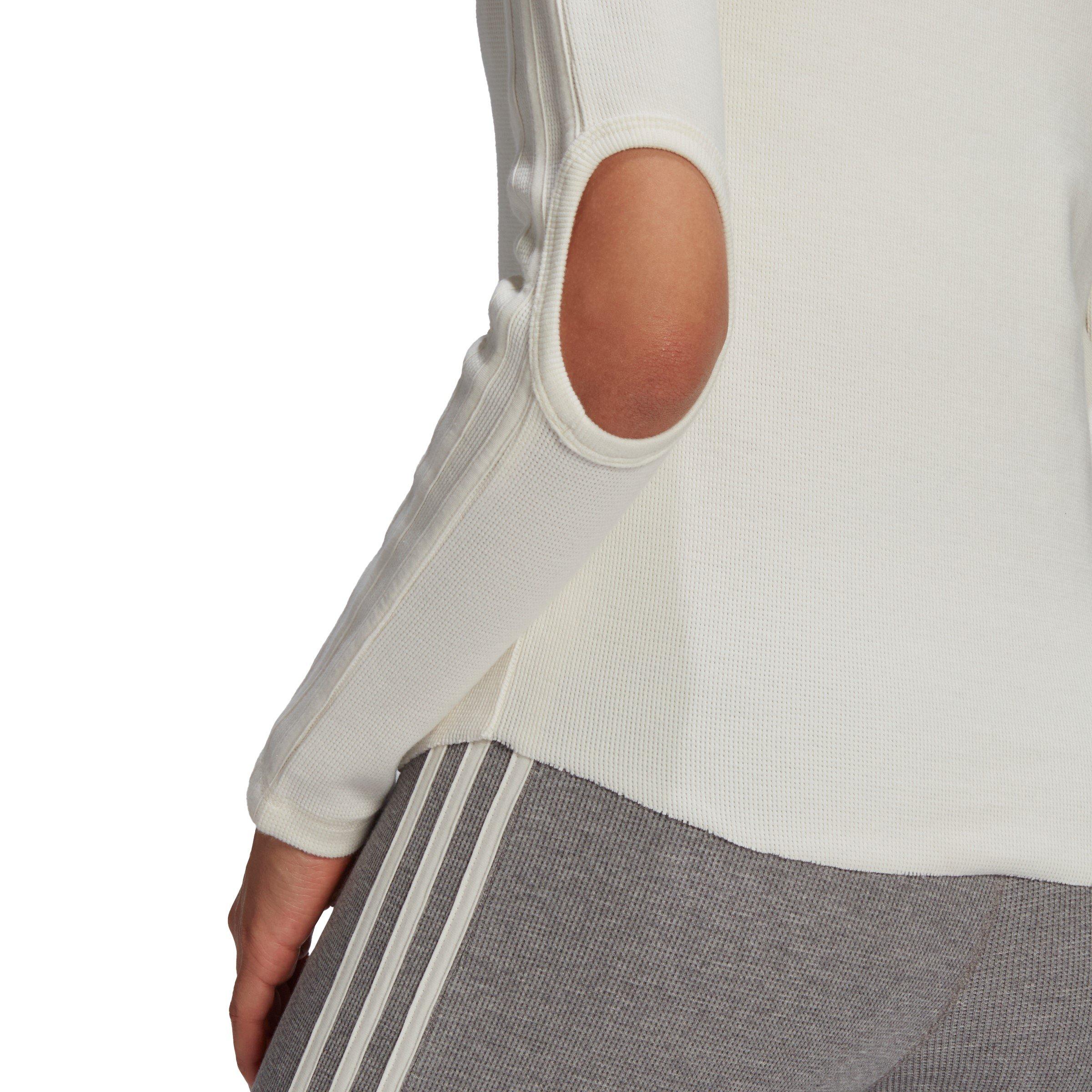 Chalk White - adidas Originals - Women's Waffle Long-Sleeve T-Shirt - 6