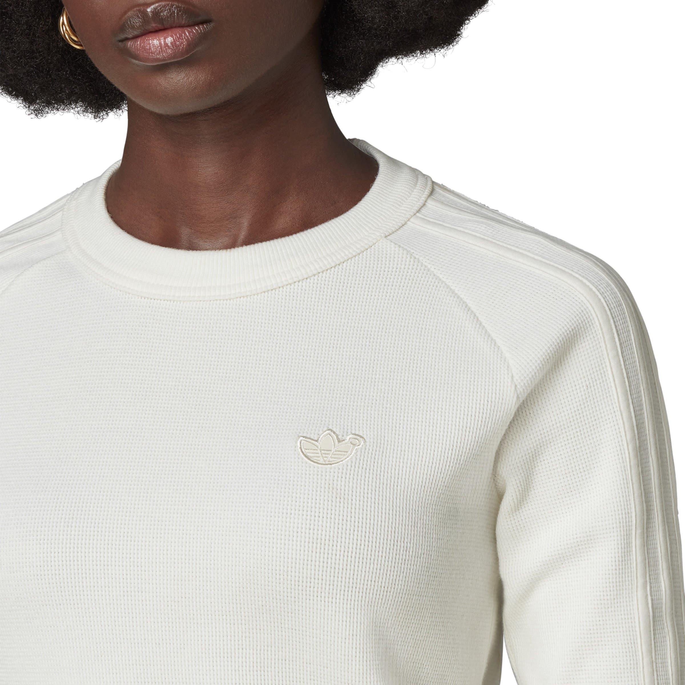 Chalk White - adidas Originals - Women's Waffle Long-Sleeve T-Shirt - 8
