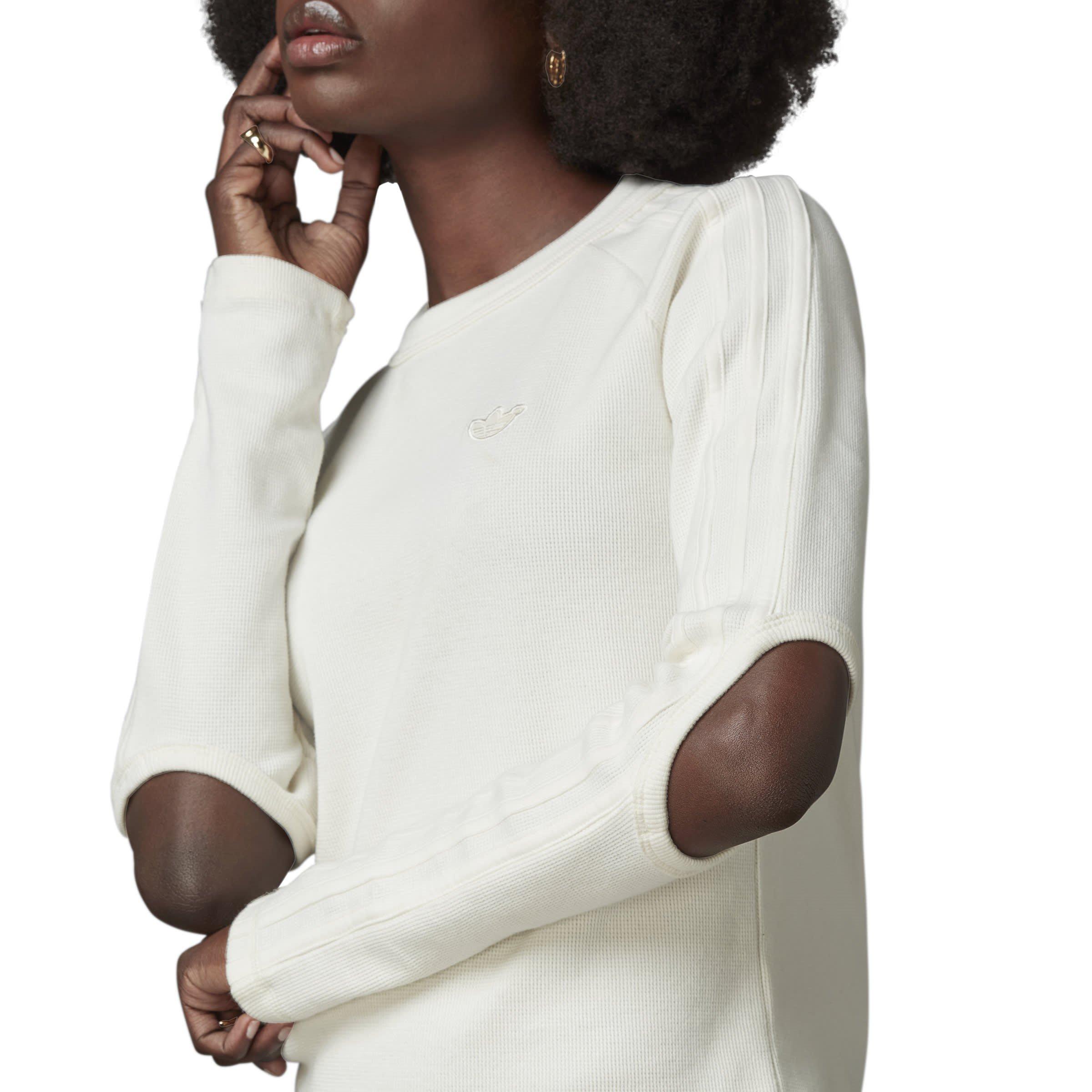 Chalk White - adidas Originals - Women's Waffle Long-Sleeve T-Shirt - 9