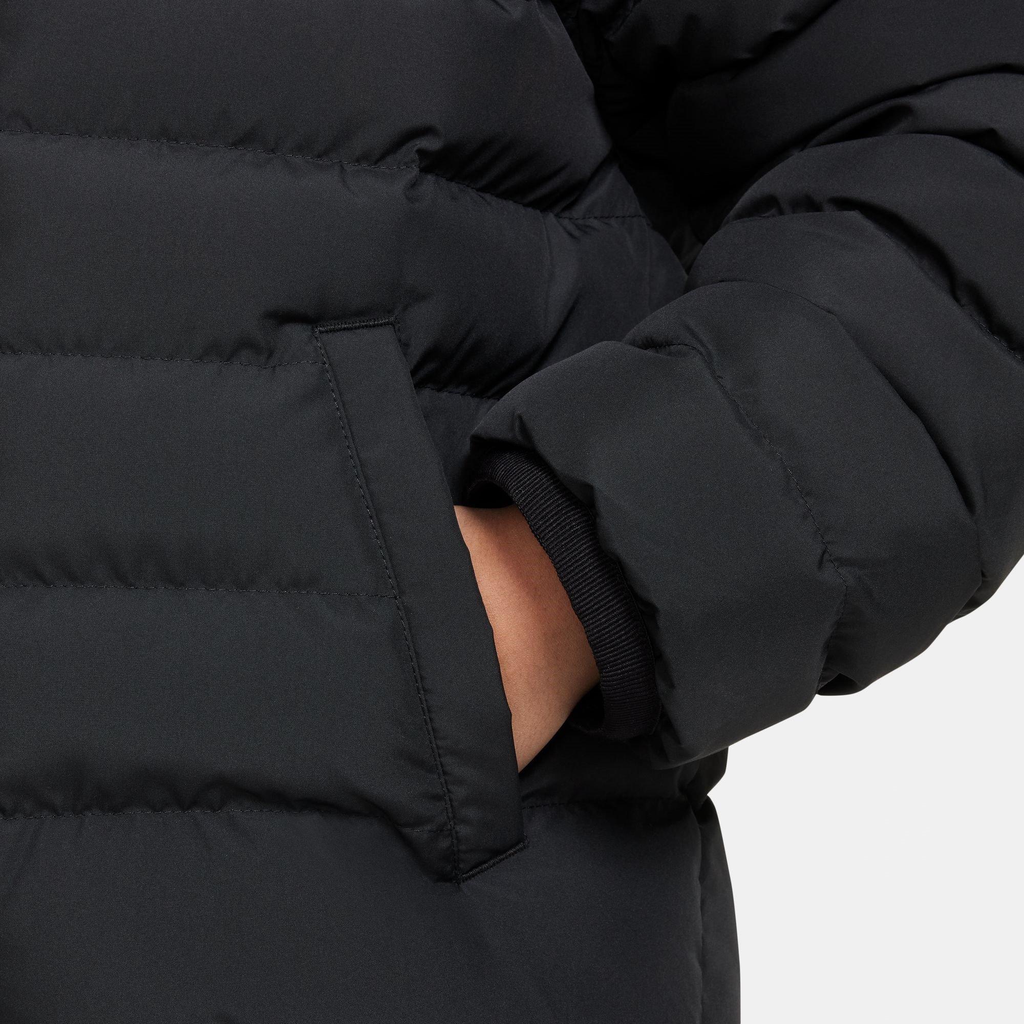 PRETO/PRETO/BRANCO - Nike - Sportswear Big Kids' Lightweight Synthetic Fill Hooded Jacket - 4