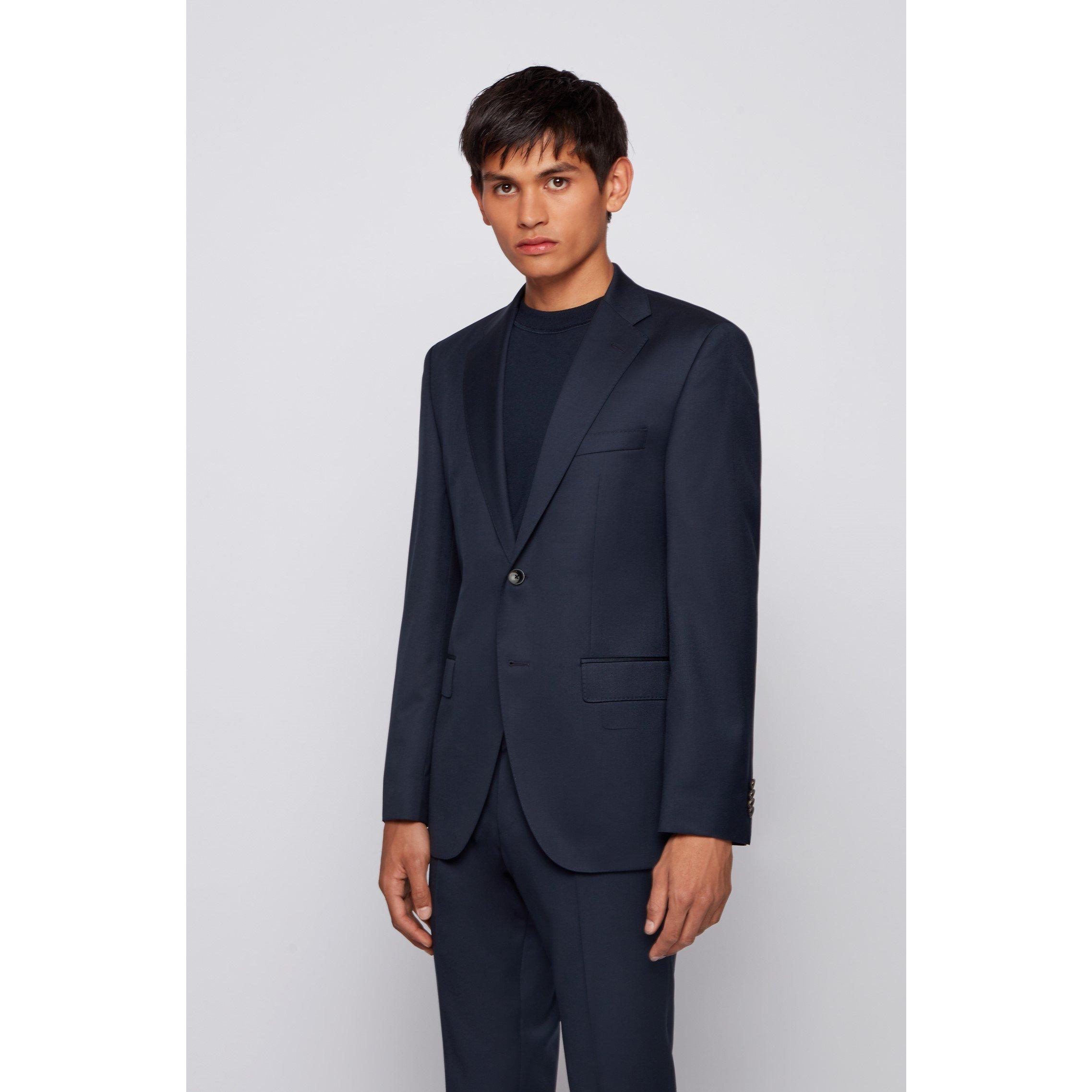 Dark Blue - Boss - Men's BOSS Jeckson 01 Tailored Fit Blazer - 2