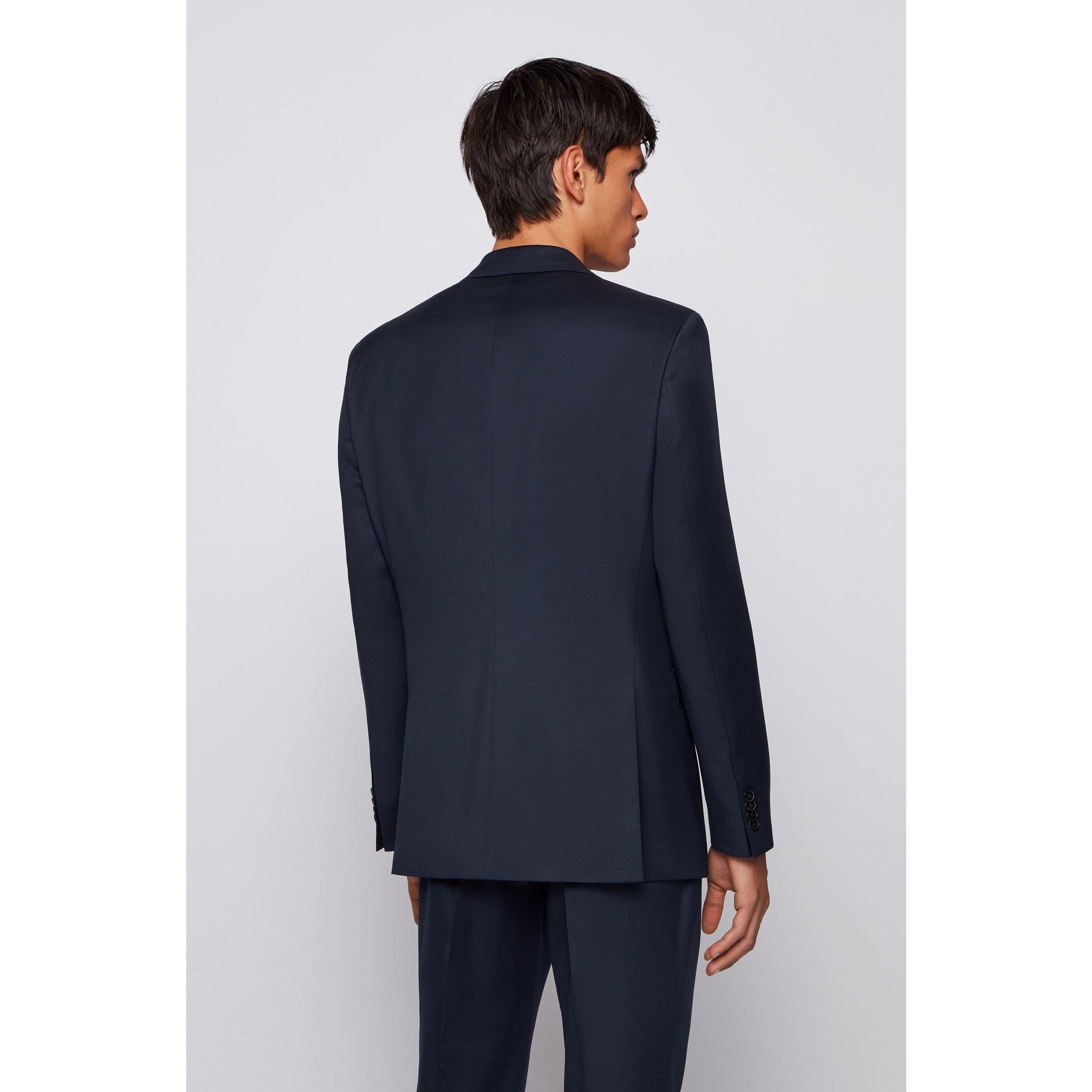 Dark Blue - Boss - Men's BOSS Jeckson 01 Tailored Fit Blazer - 3