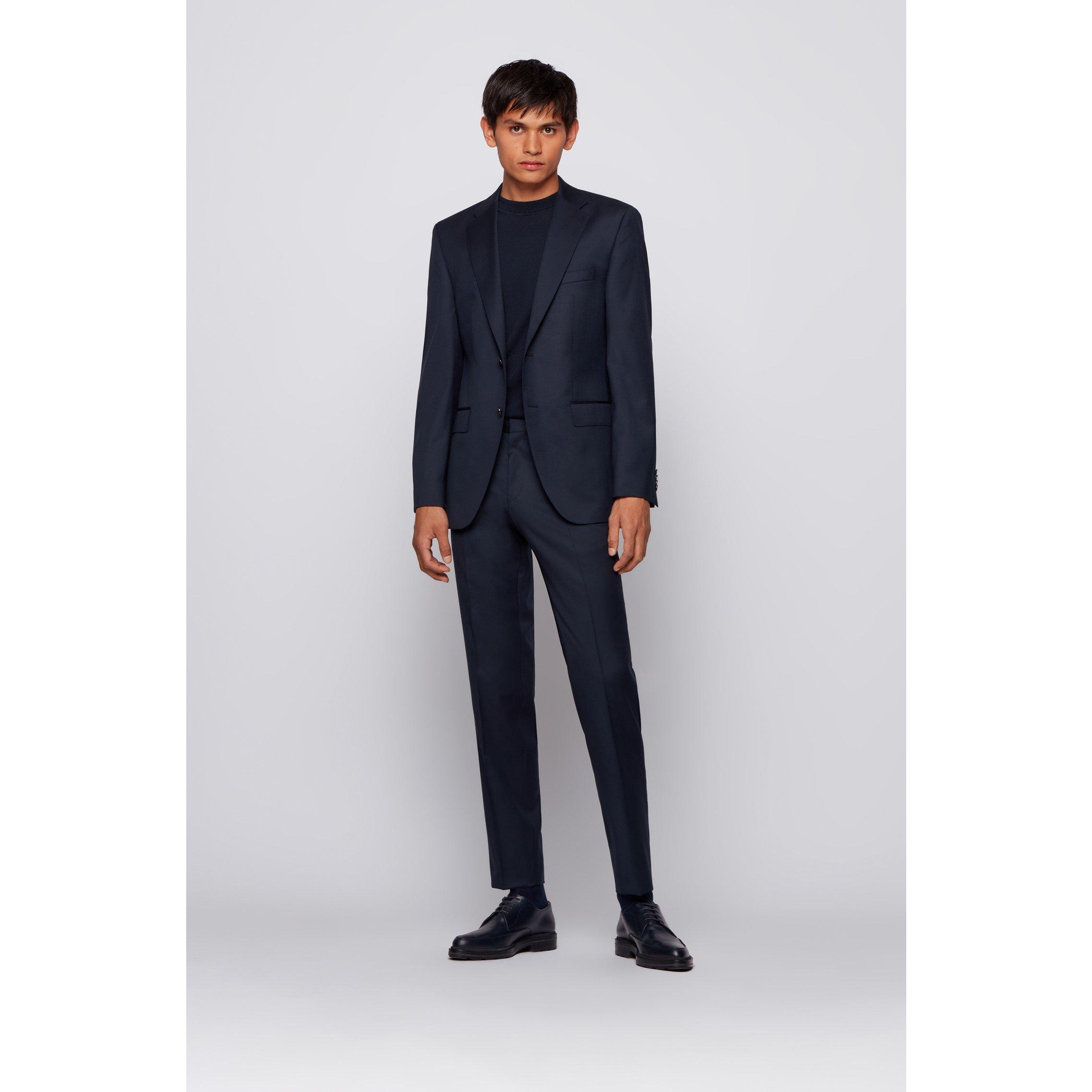 Dark Blue - Boss - Men's BOSS Jeckson 01 Tailored Fit Blazer - 5