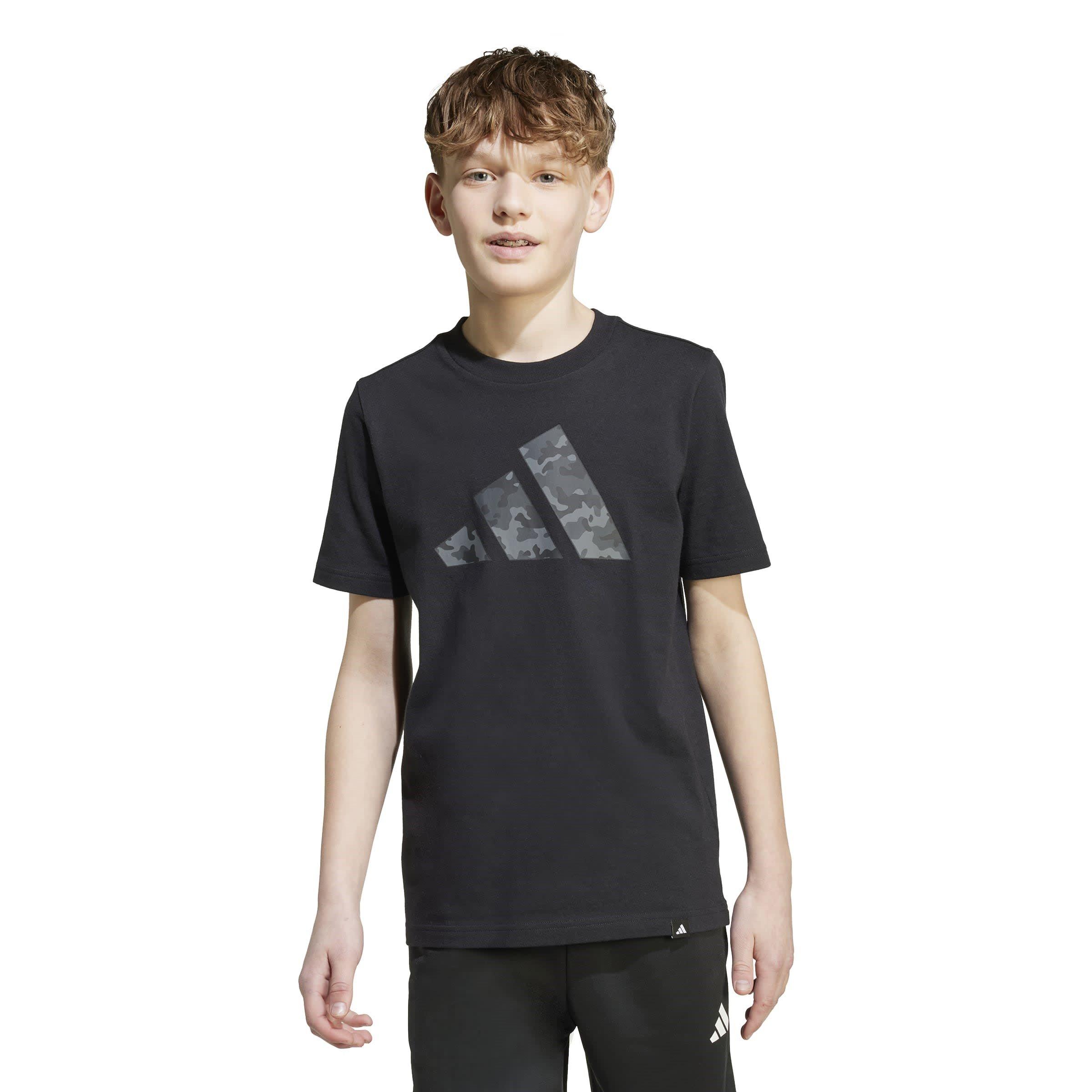 Preto - adidas - Camo Graphic T-Shirt Kids - 4