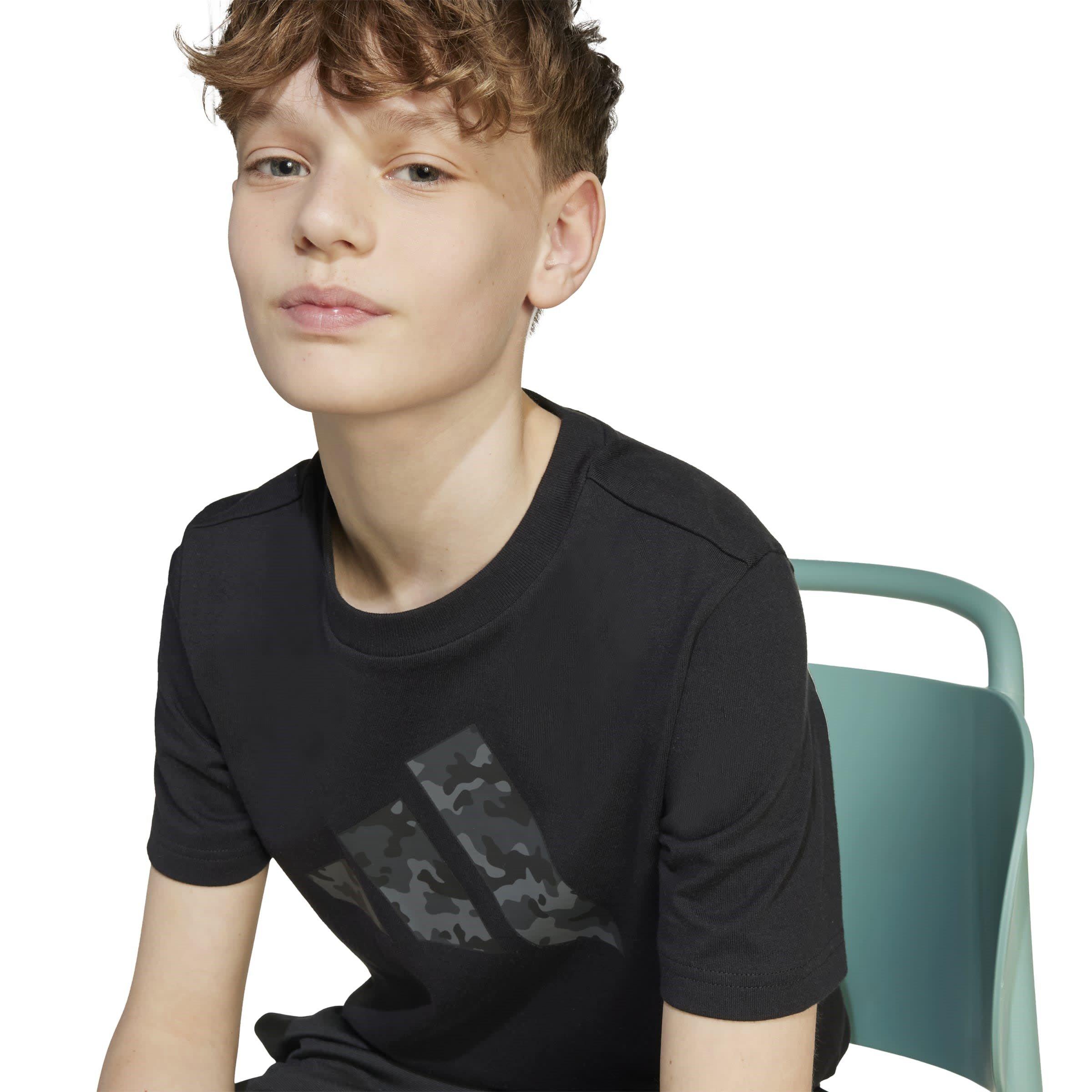 Preto - adidas - Camo Graphic T-Shirt Kids - 8