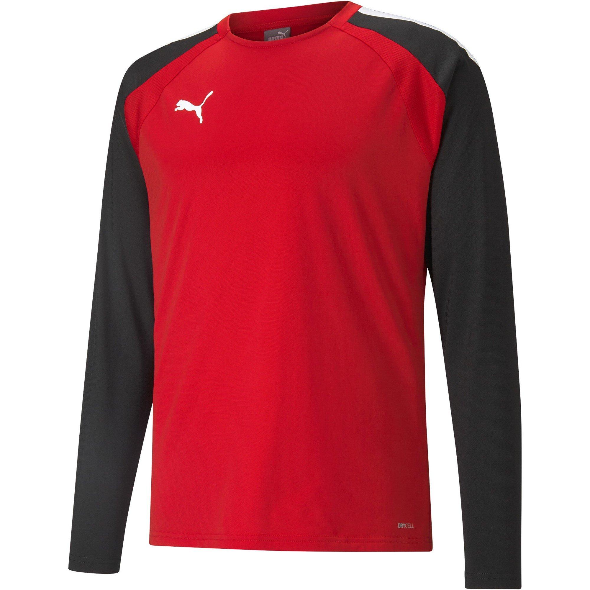 Rouge/Noir - Puma - Puma Teamliga Training Sweat T-Shirt Mens - 1