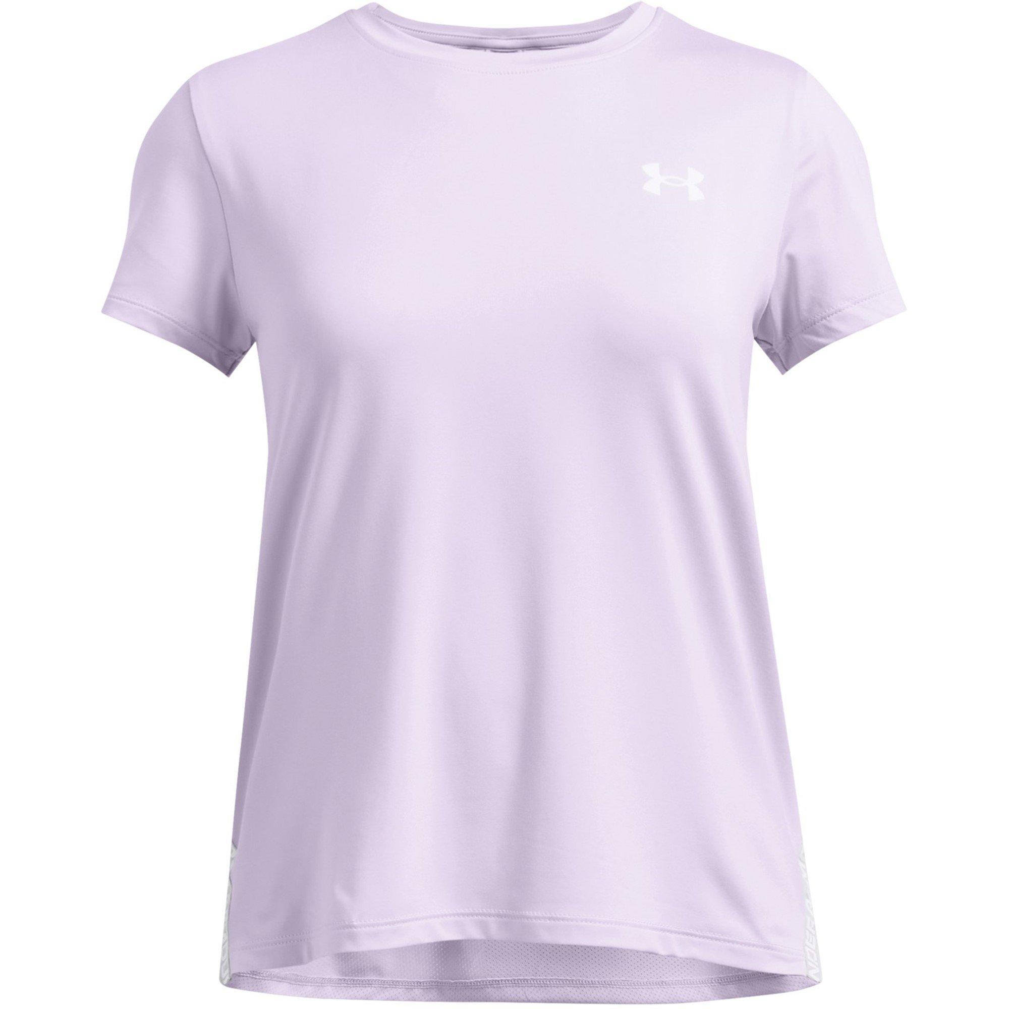 Violet - Under Armour - Kids' Knockout Short-Sleeve Performance Gym Top - 1