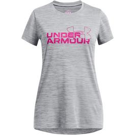 Under Armour Armour Ua G Tech Twist Wdmk Logo Ss Gym Top Girls