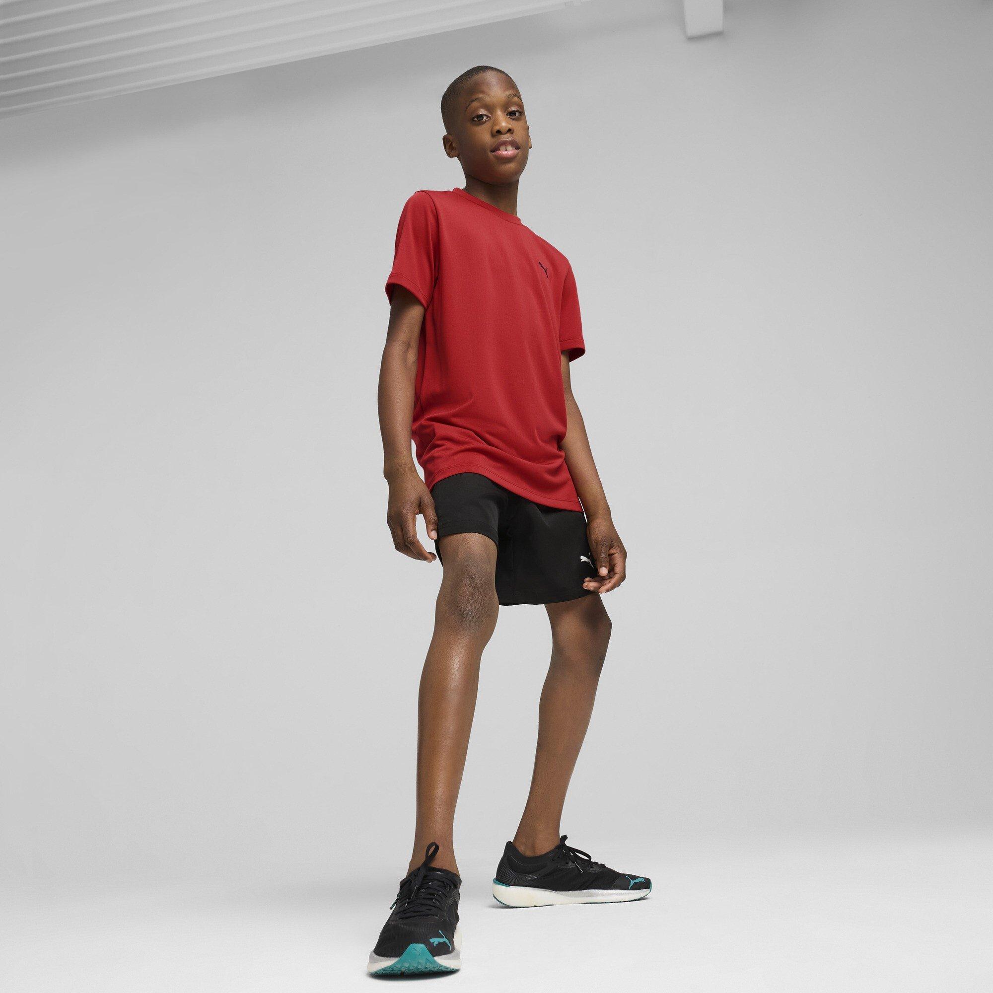 Red Fire - Puma - Kids' Short Sleeve Performance Gym Top - 5
