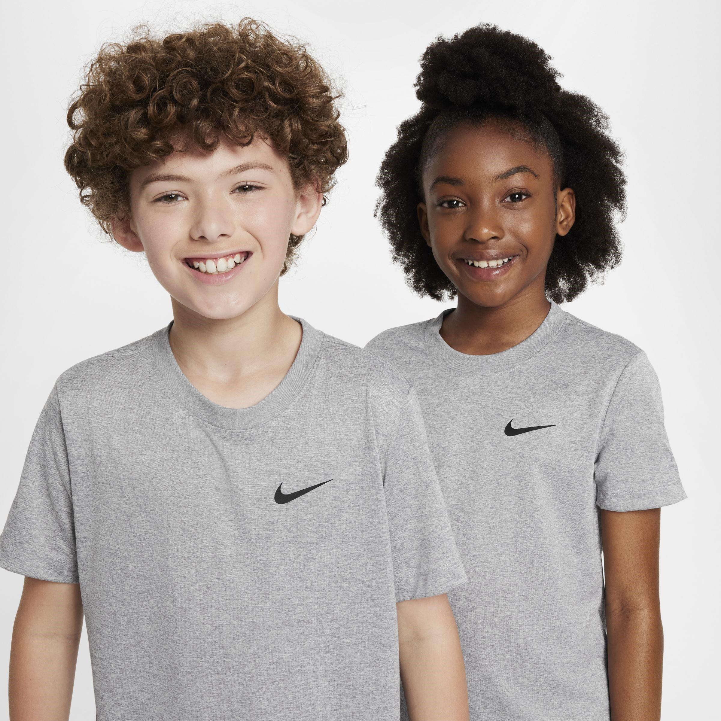 Grey/Silver/Htr - Nike - Legend Juniors Dri-FIT T-Shirt - 3