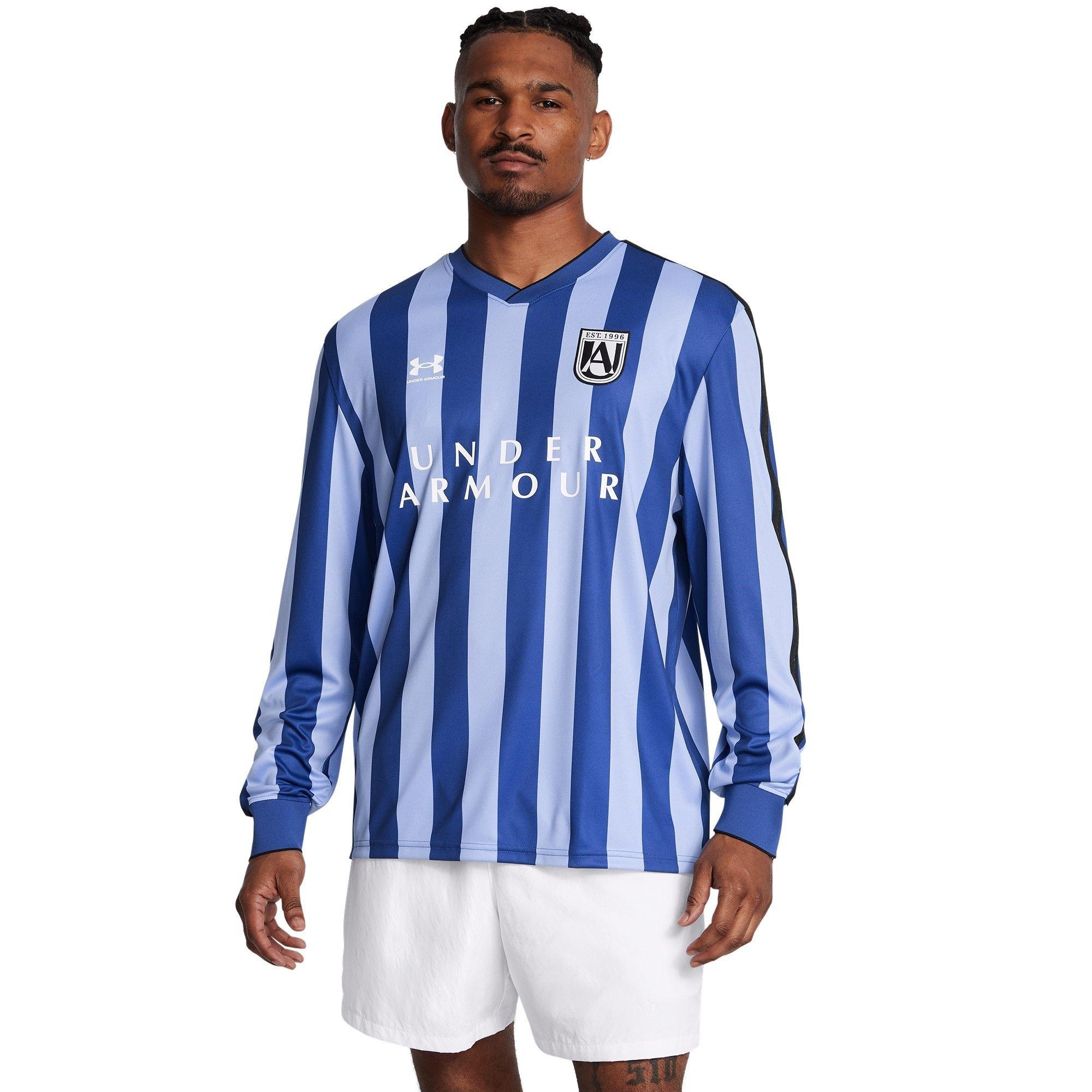 Blue - Under Armour - Terrace Long-Sleeve Performance T-Shirt - 2