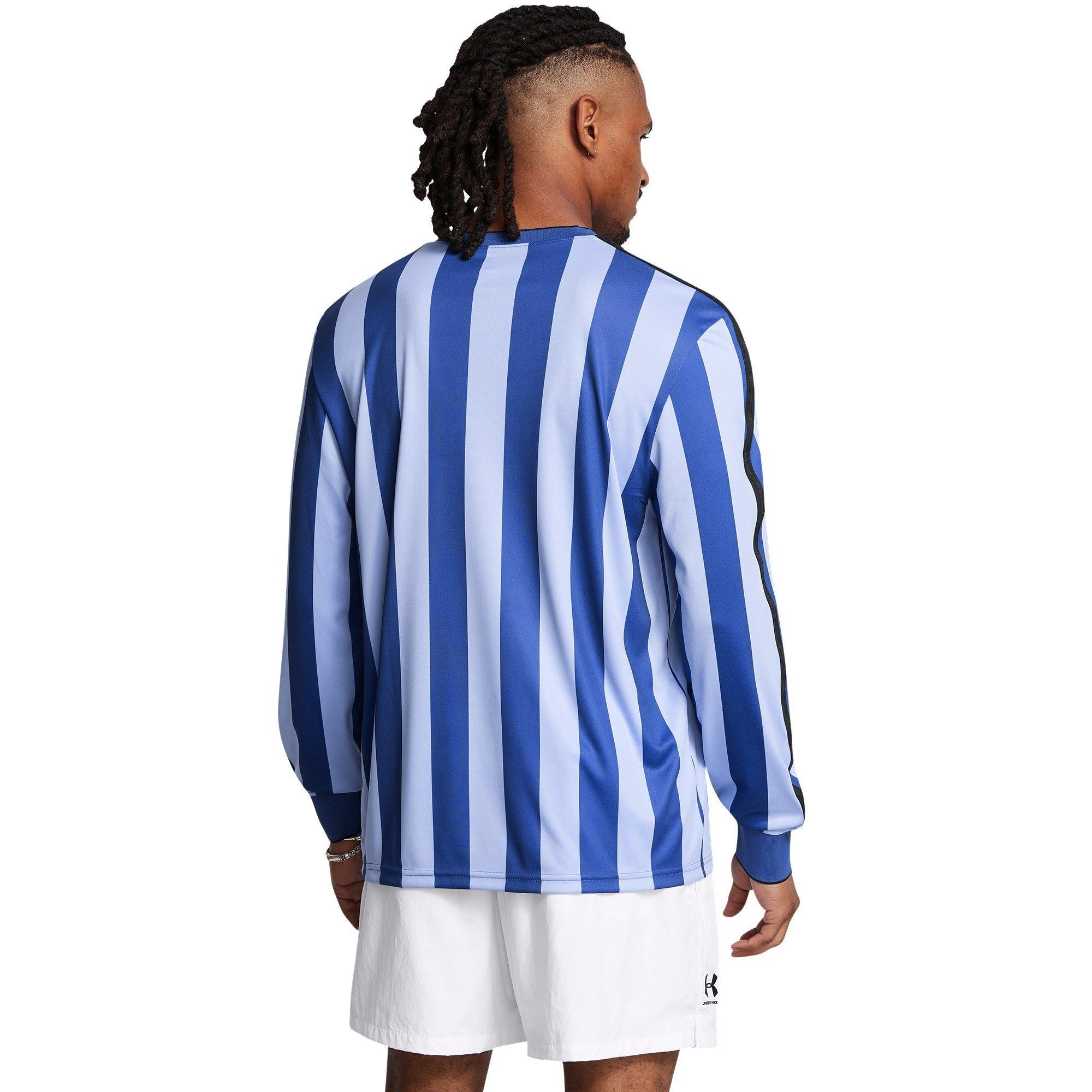 Blue - Under Armour - Terrace Long-Sleeve Performance T-Shirt - 3