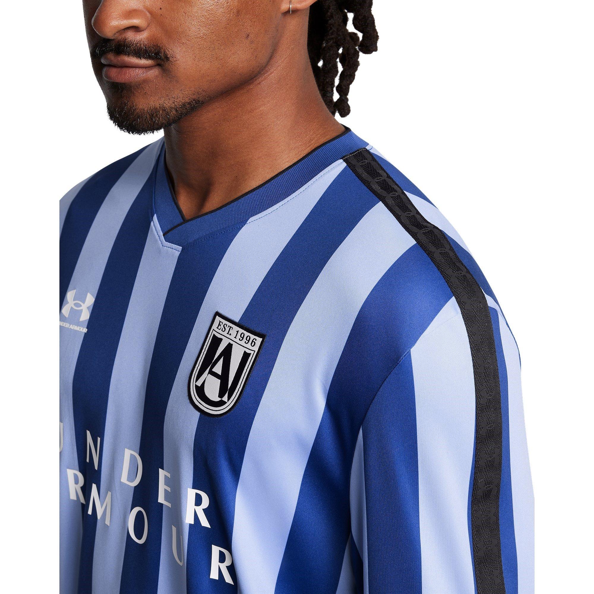 Blue - Under Armour - Terrace Long-Sleeve Performance T-Shirt - 4