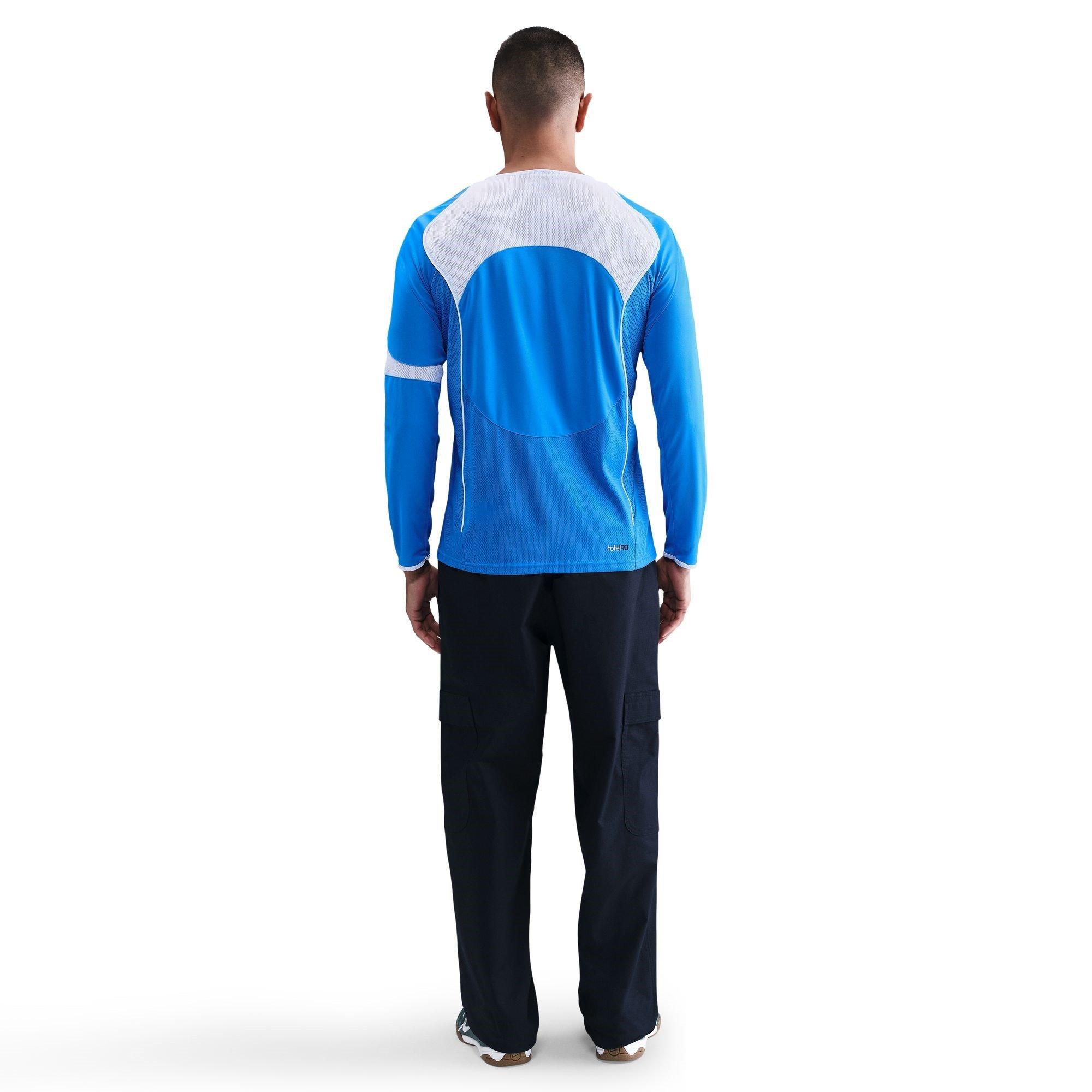 Plavo/Bijelo - Nike - Men's T90 Energy Long Sleeve Performance T-Shirt - 4