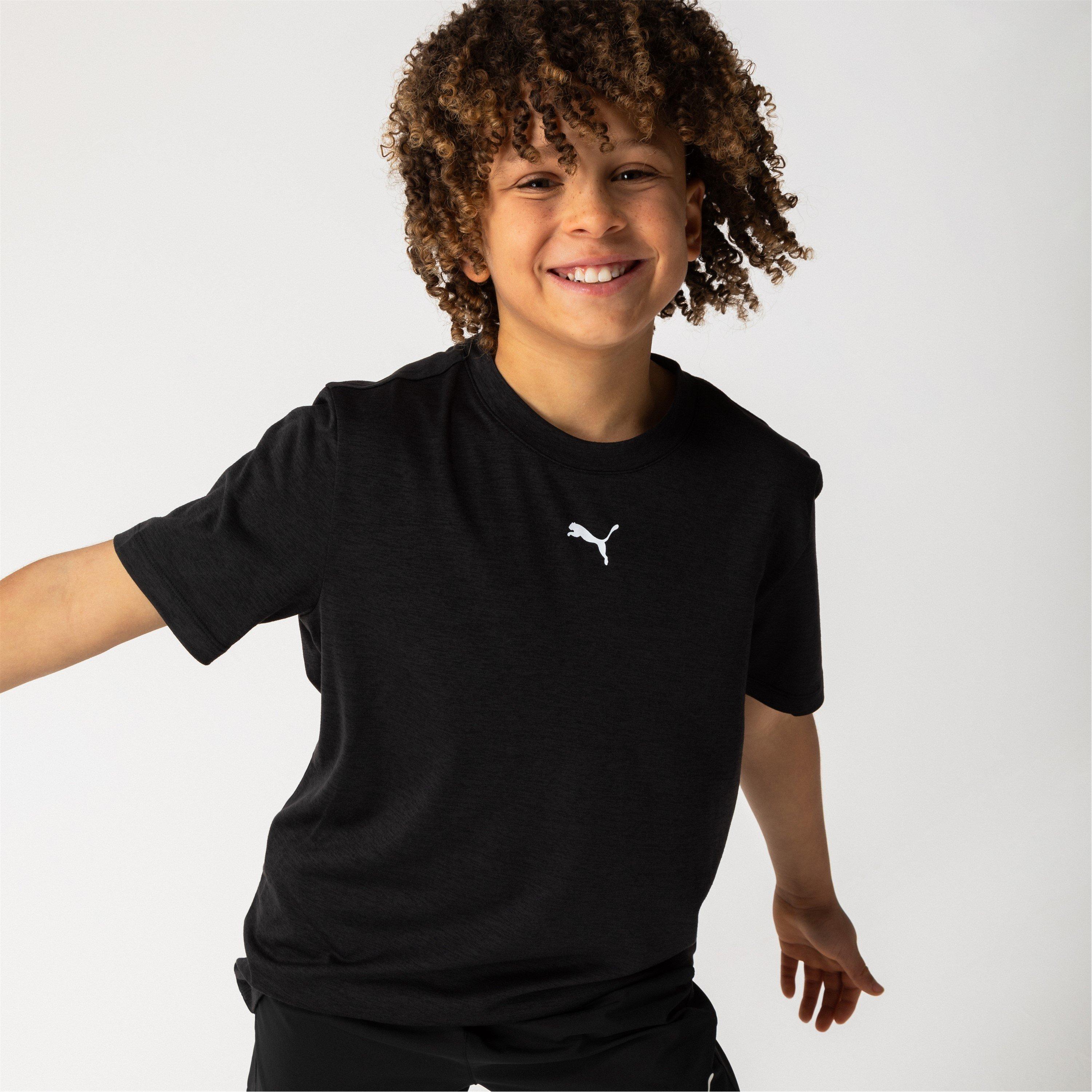 Puma Boys Train-All-Day Drycell T-Shirt Junior - Black - 13 (XL)