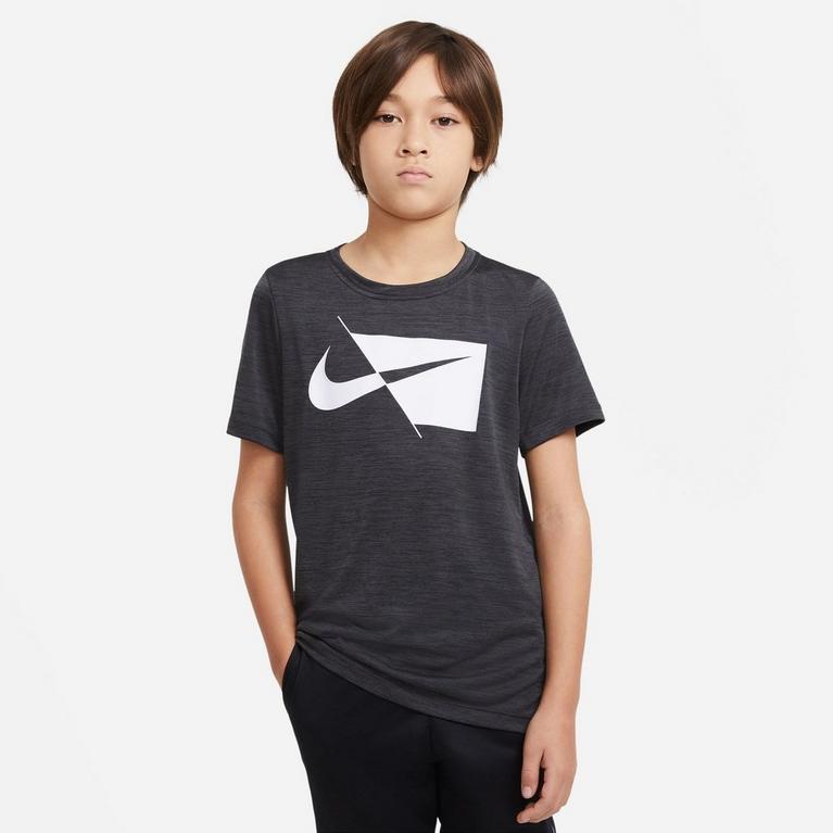 NOIR/BLANC - Nike - Big Kids' (Boys') Short-Sleeve Training Top - 3