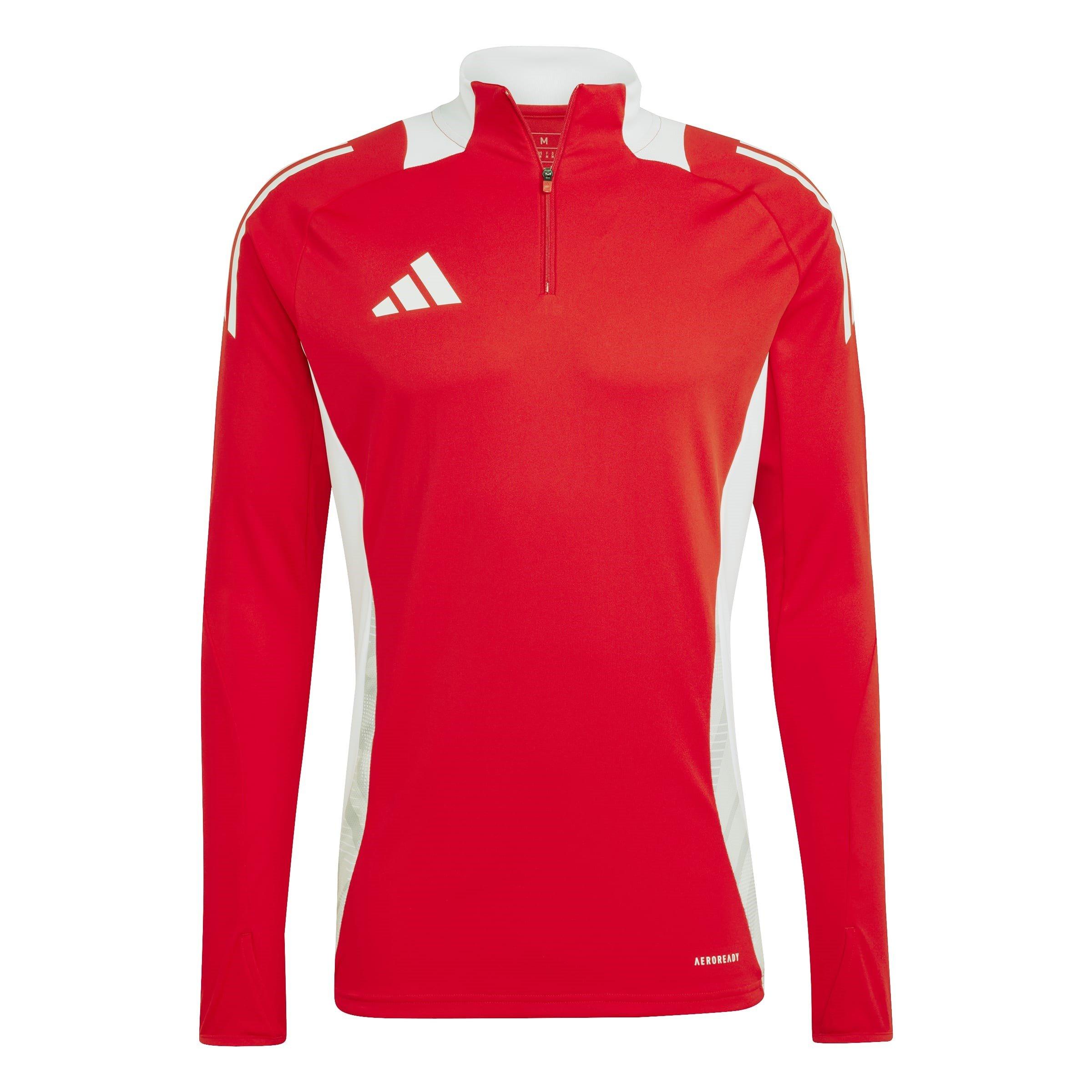 Vivid Red - adidas - Men's Tiro24 Long-Sleeve Performance T-Shirt - 1