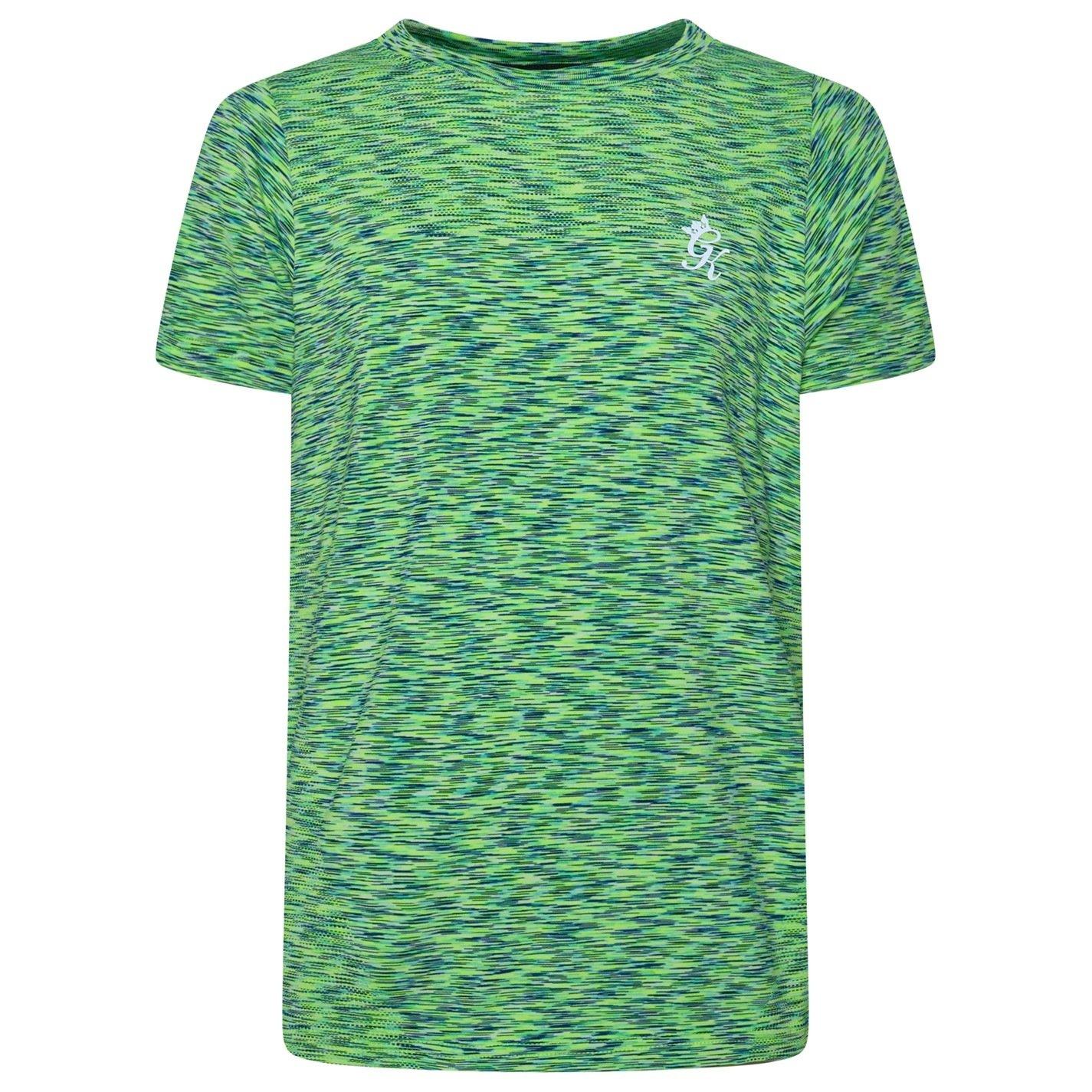 Limoen/Marineblauw - Gym King - Short-Sleeve Performance Gym Top - 2