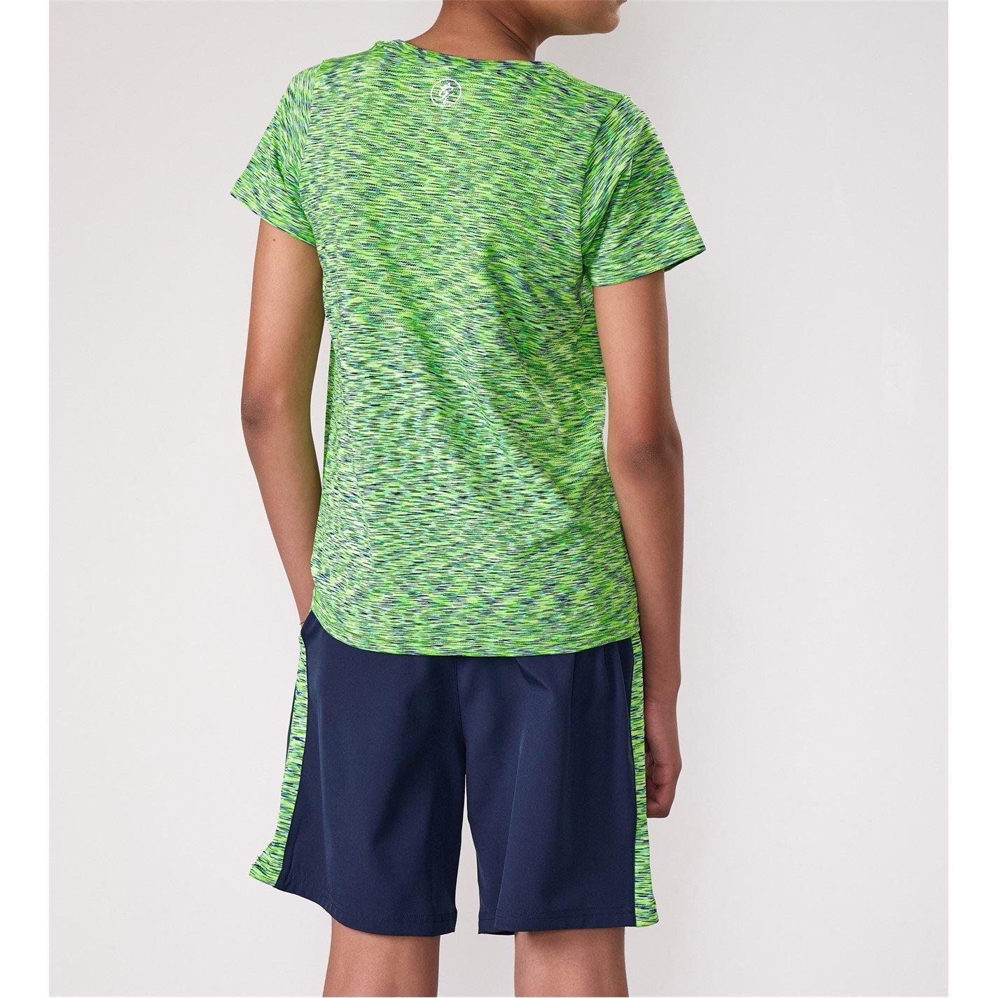 Limoen/Marineblauw - Gym King - Short-Sleeve Performance Gym Top - 3