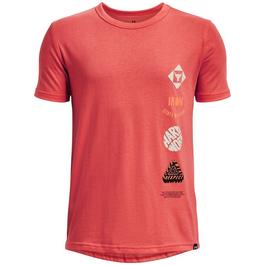 Under Armour Armour Pjt Rck Show Your Fam Ss Gym Top Boys