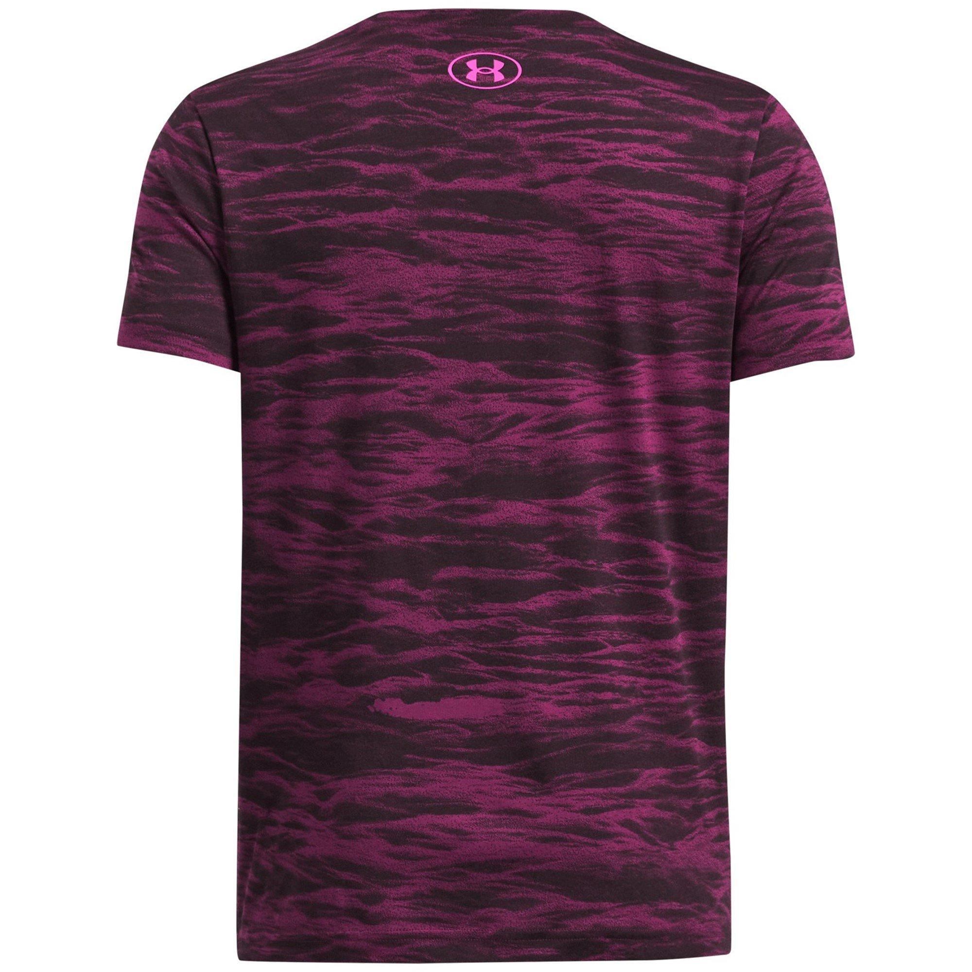 Purple - Under Armour - Short-Sleeve Performance Gym Top - 2
