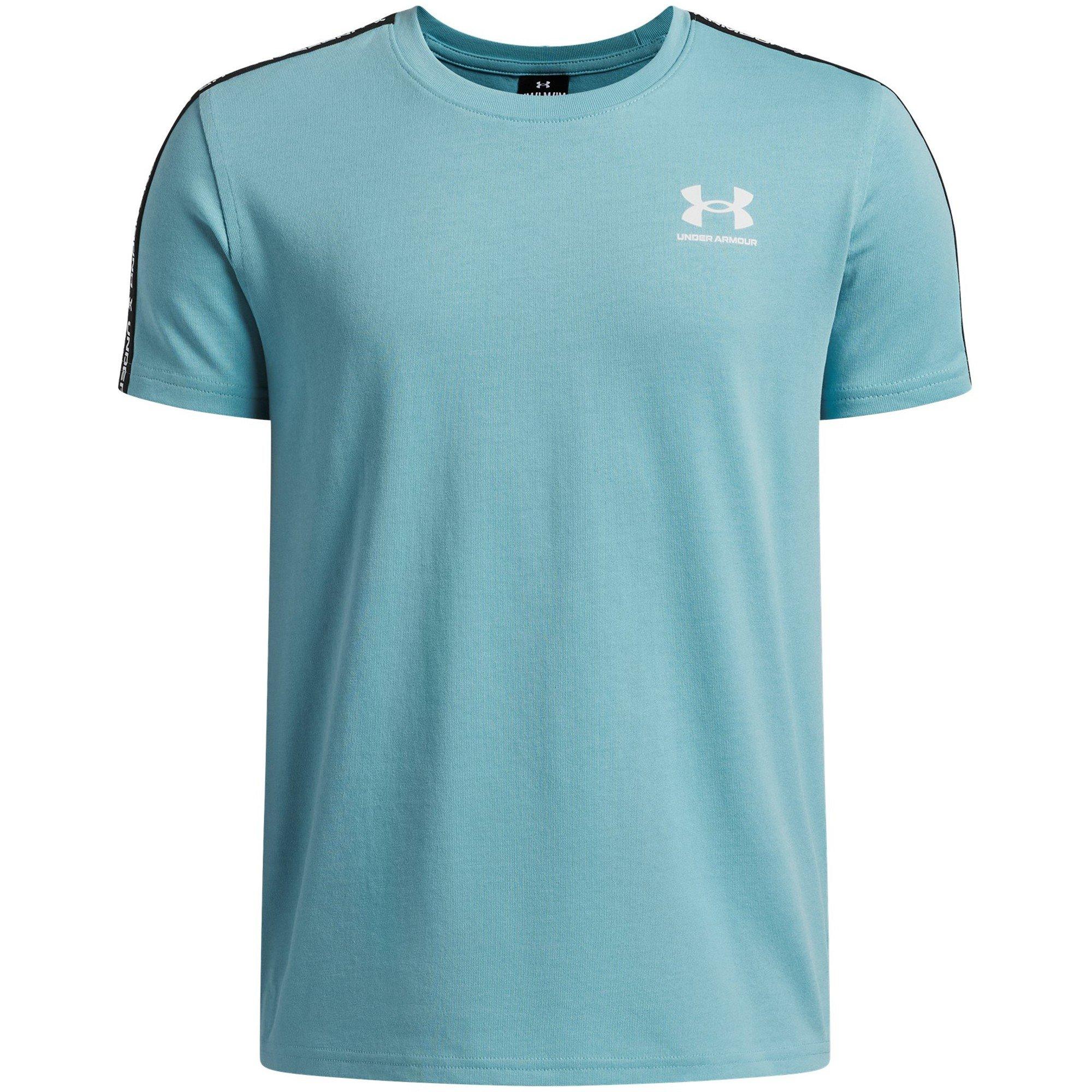 Under Armour Boys Ua Sportstyle Taped Short Sleeve - Blue Haze - 9-10 (M)