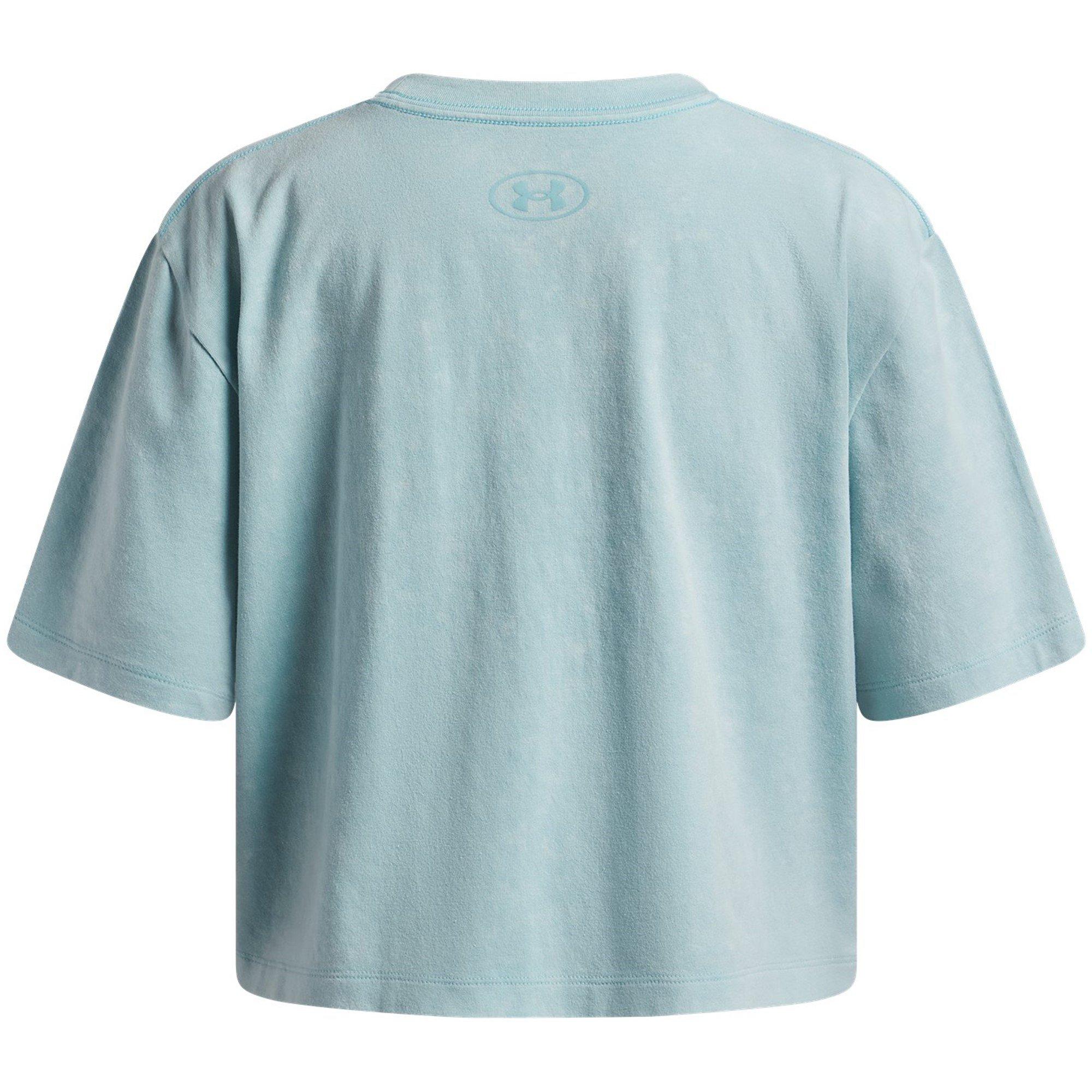 Blauwe Haze/Wit - Under Armour - Kids' Short Sleeve Performance Gym Top - 2