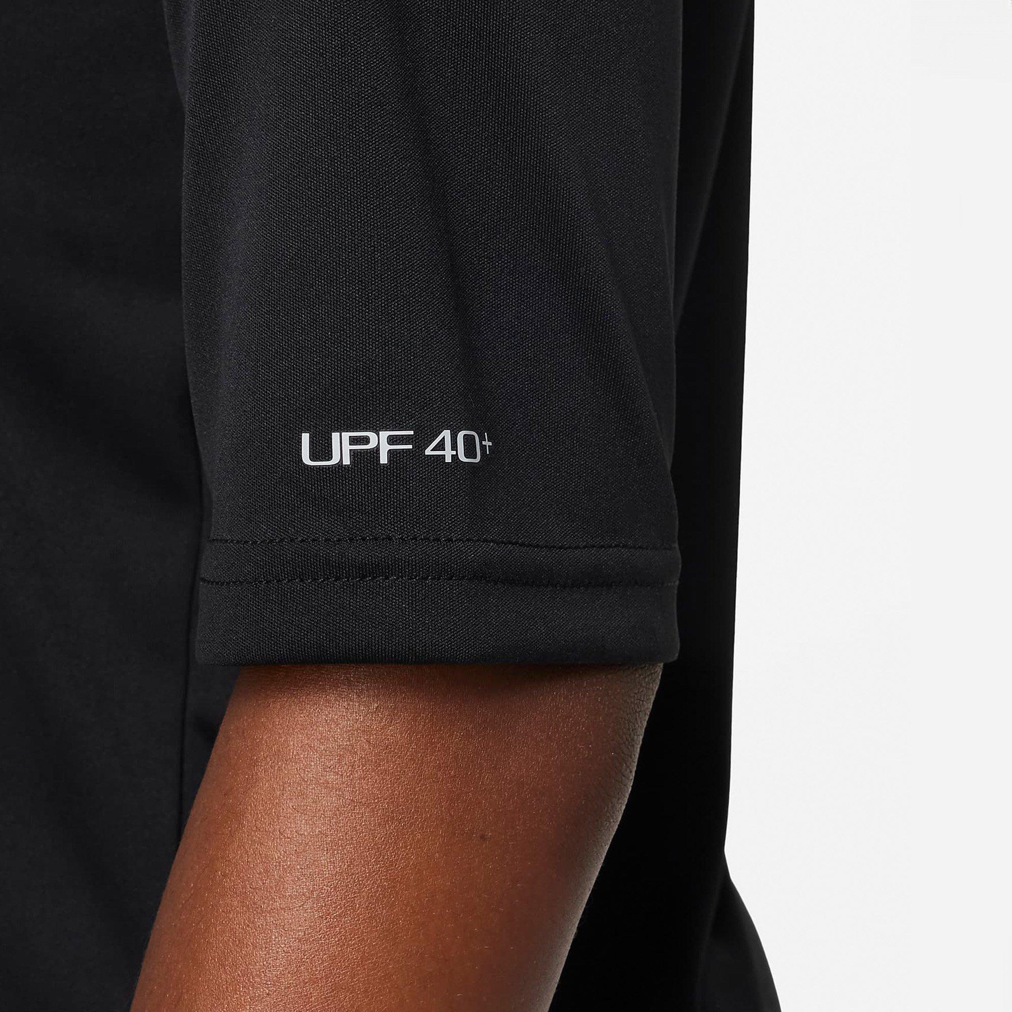 Black - Nike - Short Sleeve Hydroguard T-Shirt Juniors - 4