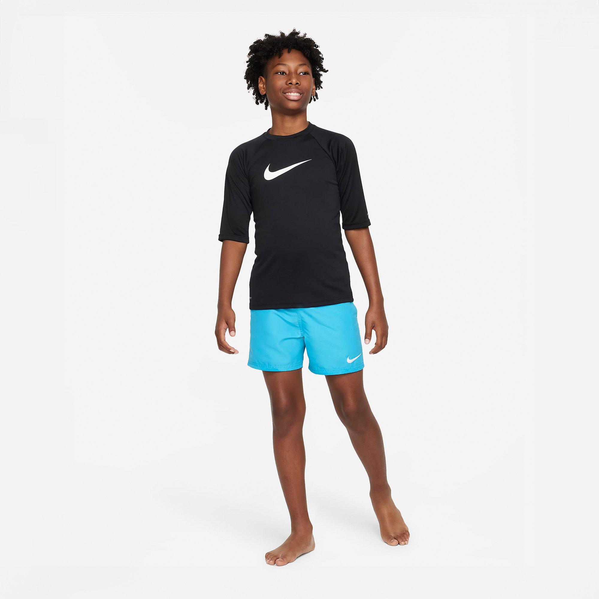 Black - Nike - Short Sleeve Hydroguard T-Shirt Juniors - 7