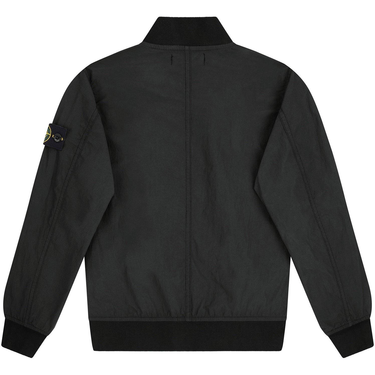 Black V0029 - Stone Island - Junior Nylon Metal Bomber Jacket - 2