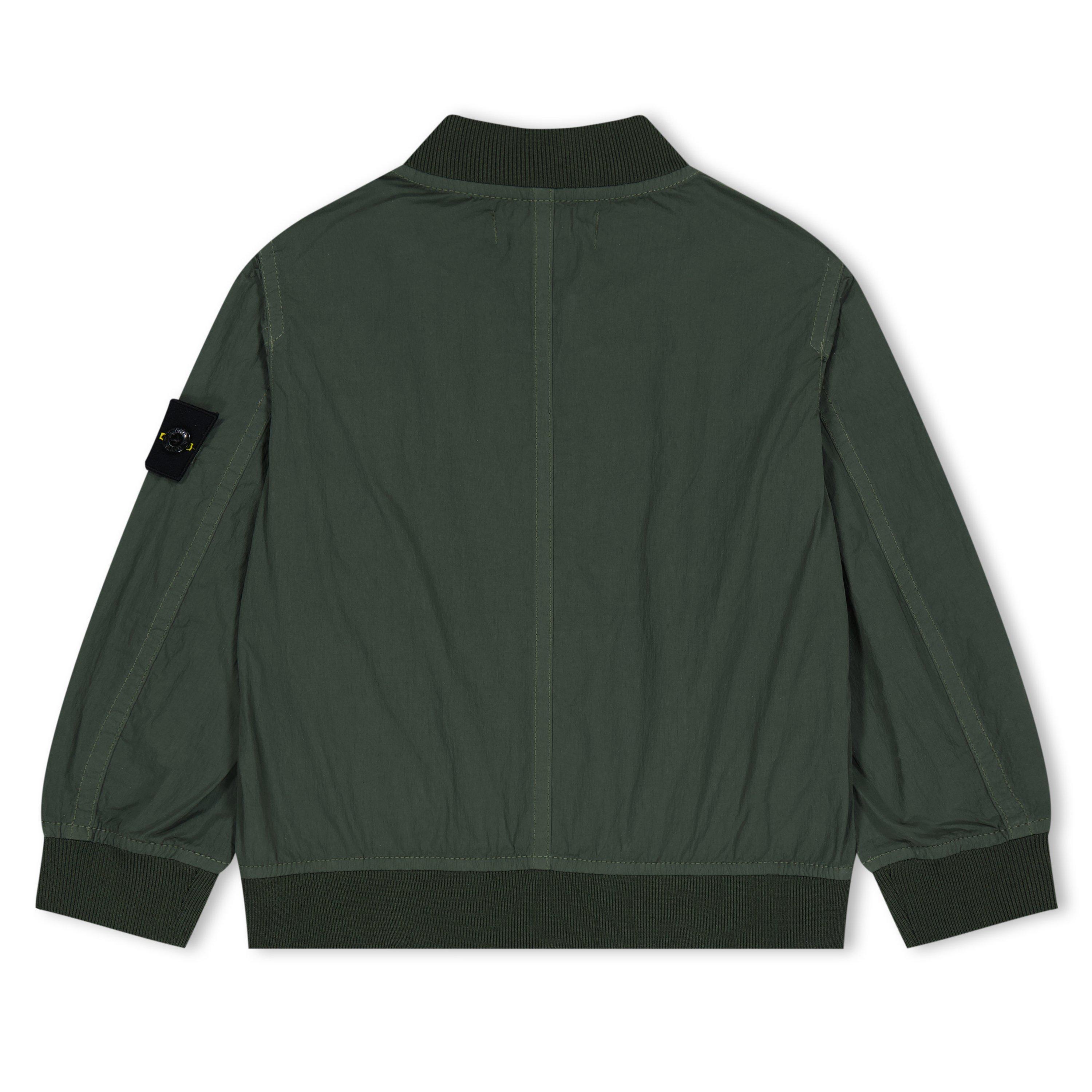 Vrd Olva V0058 - Stone Island - Kids' Recycled Cotton Zip Bomber Jacket - 2