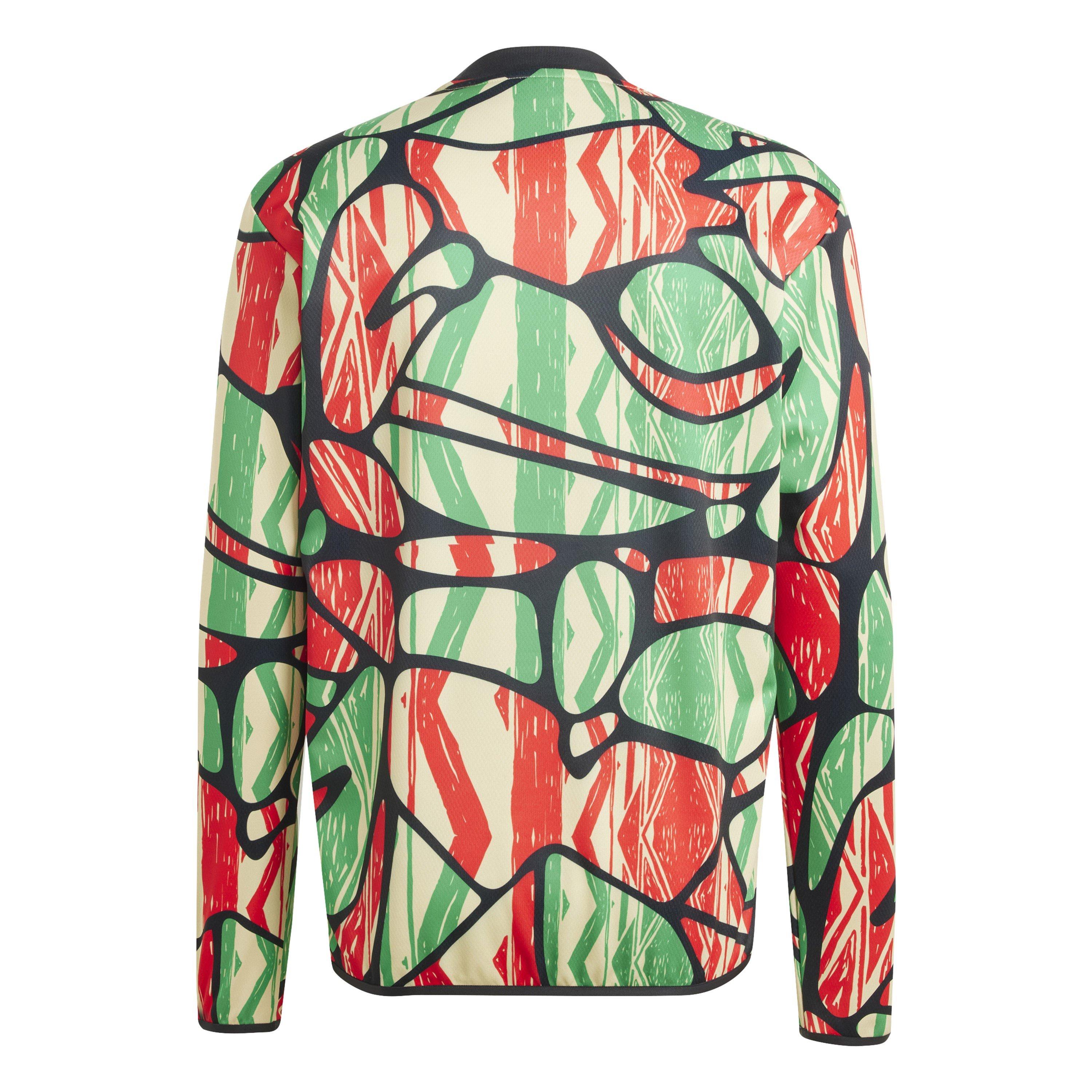 Red/Black - adidas - Arsenal Long Sleeve Pre Match Shirt 24/25 Mens - 2